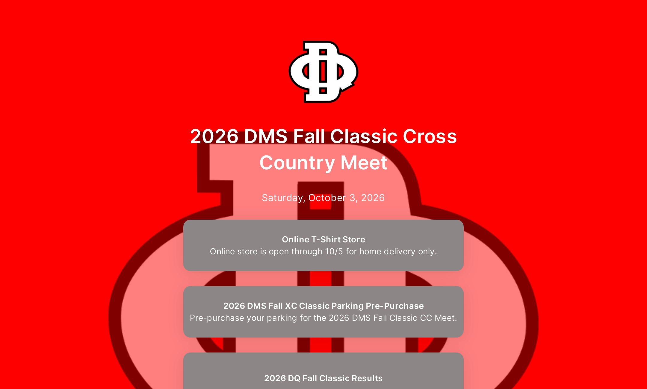 2025 DMS Fall Classic Cross Country Meet's Flowpage