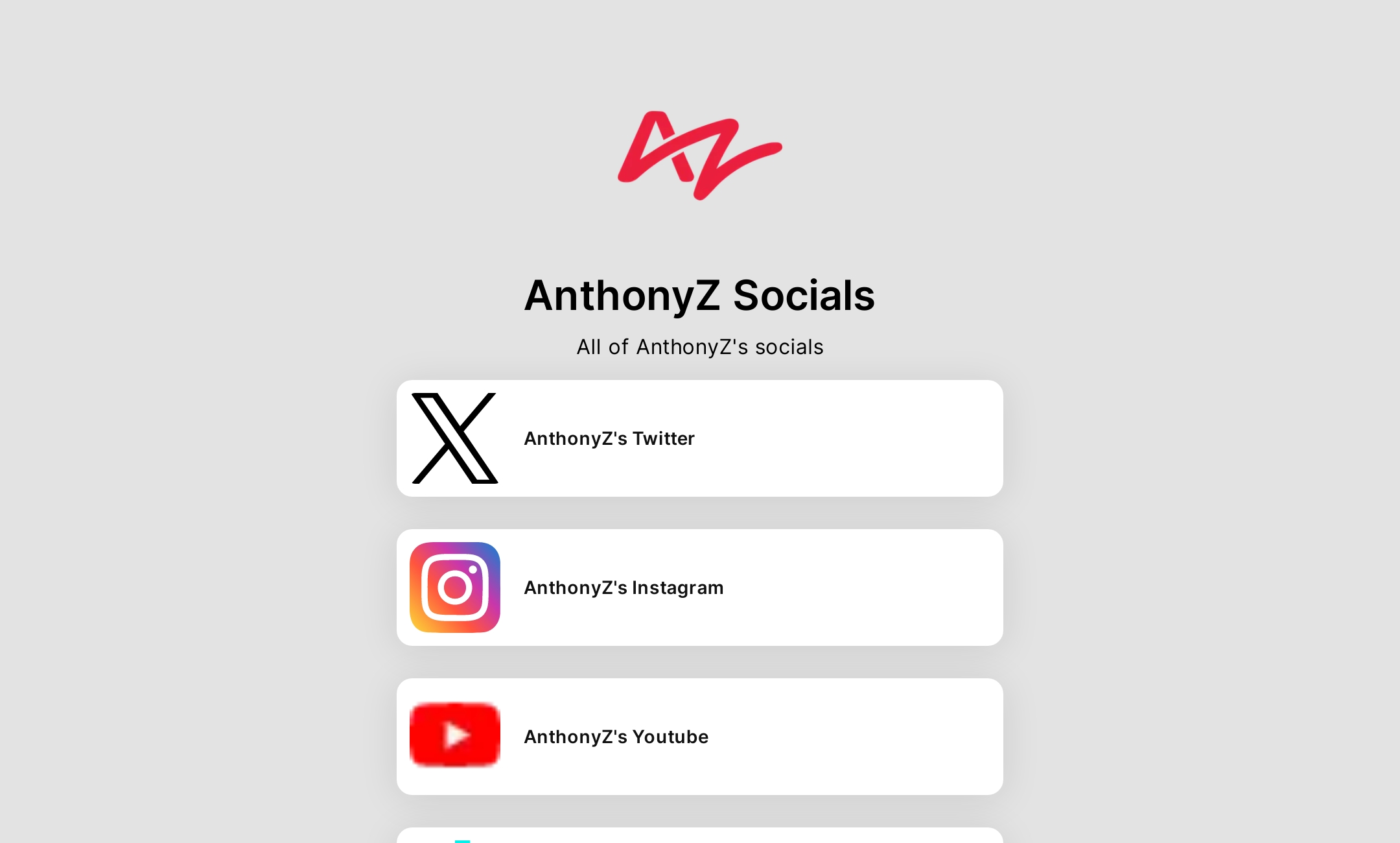 AnthonyZ Socials' Flowpage