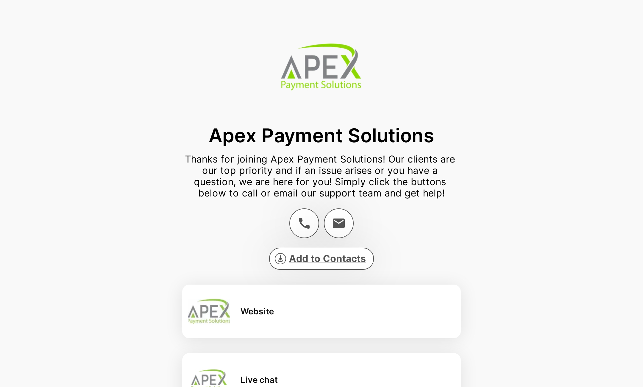 Apex Payment Solutions Support for Dental Offices