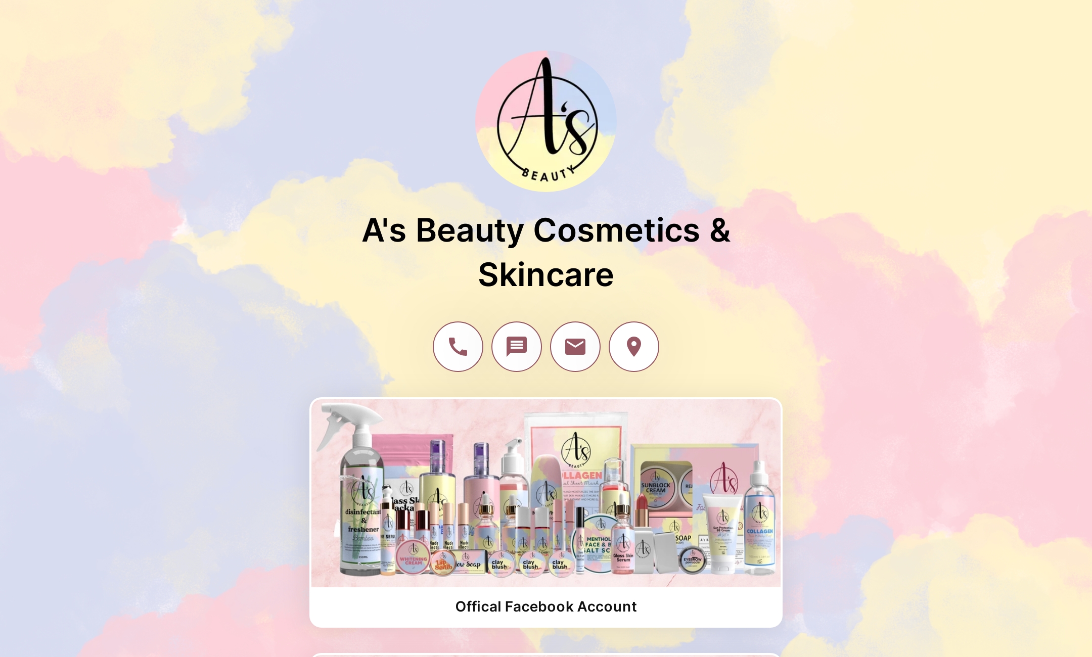 A's Beauty Cosmetics & Skincare's Flowpage