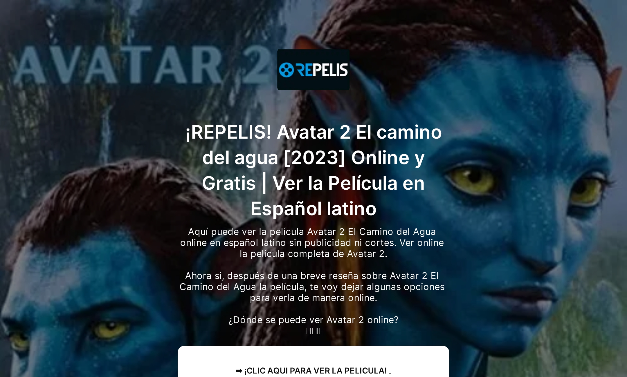 ¡REPELIS! Avatar 2 El camino del agua [2023] Online y Gratis Ver la