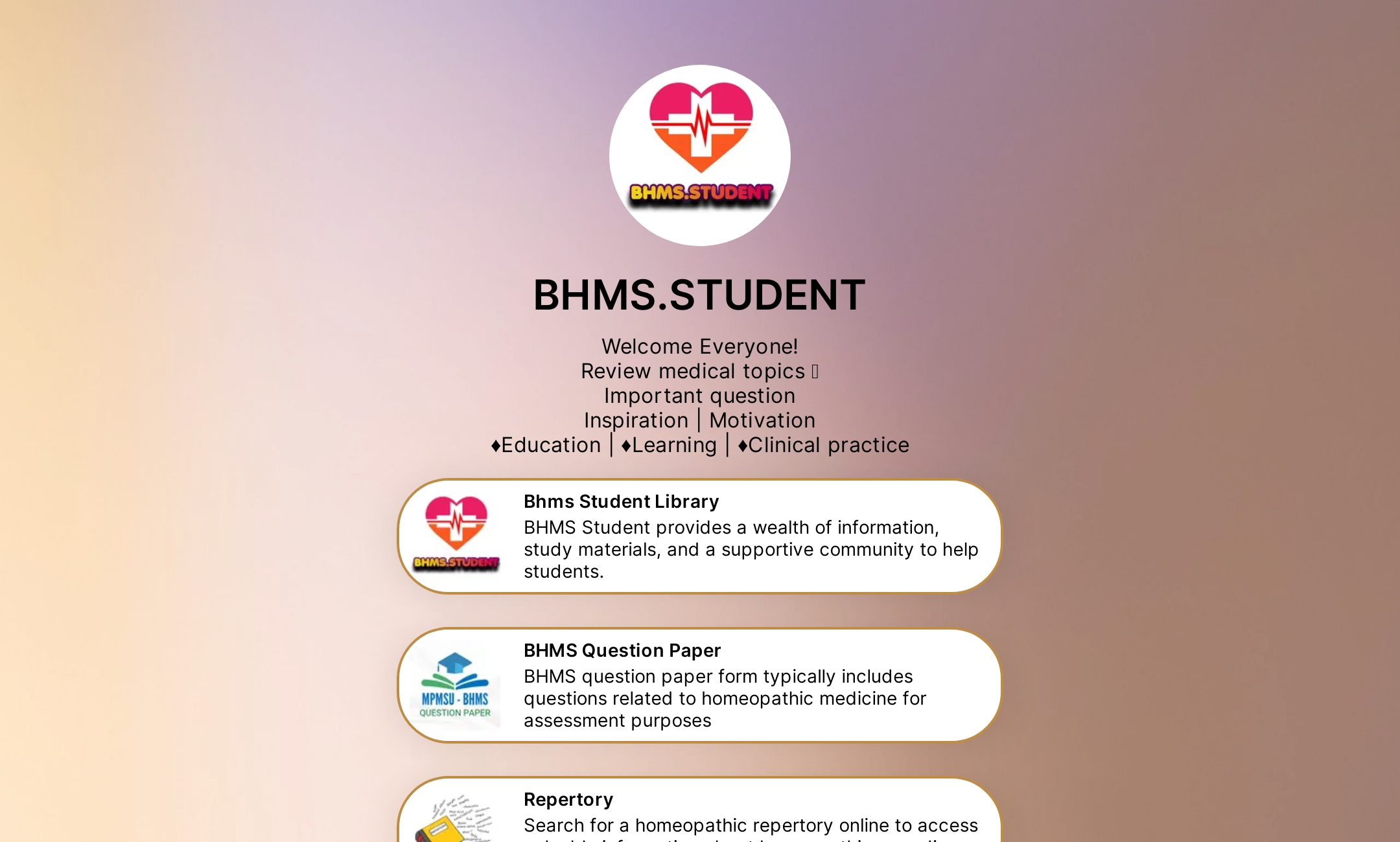 BHMS.STUDENT's Flowpage