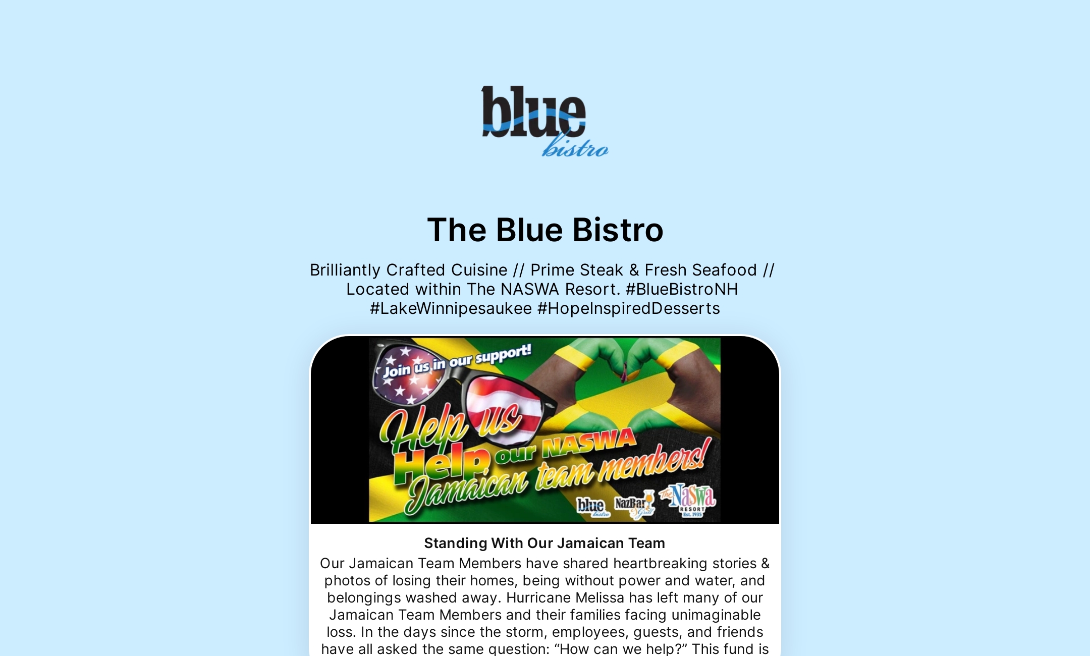 The Blue Bistro's Flowpage
