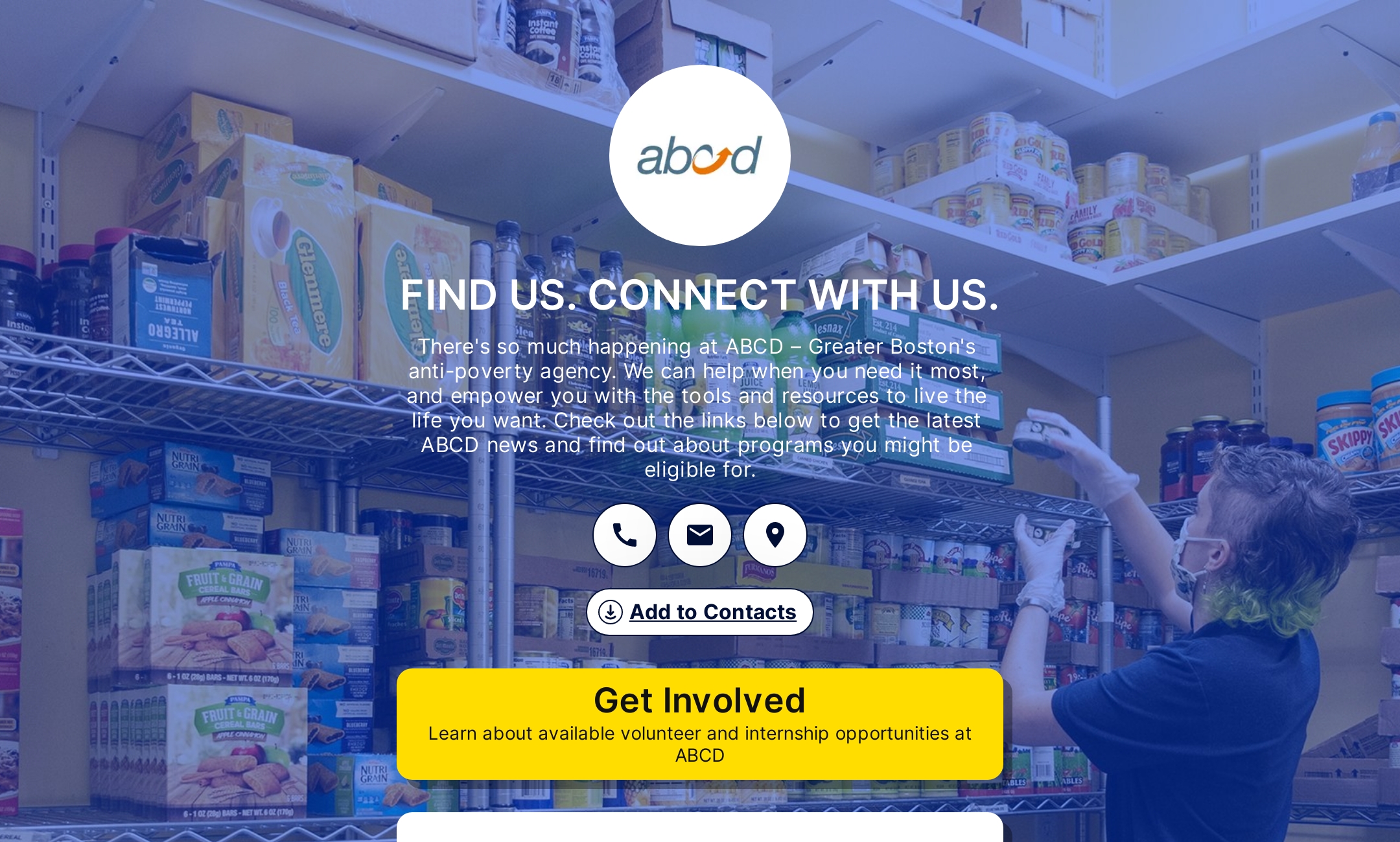 FIND US. CONNECT WITH US.'s Flowpage