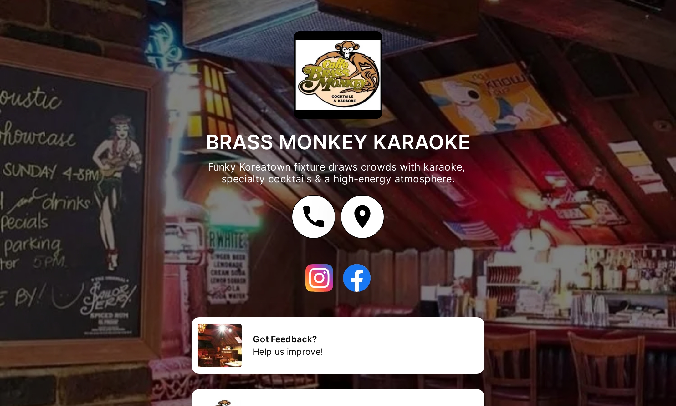 BRASS MONKEY KARAOKE's Flowpage