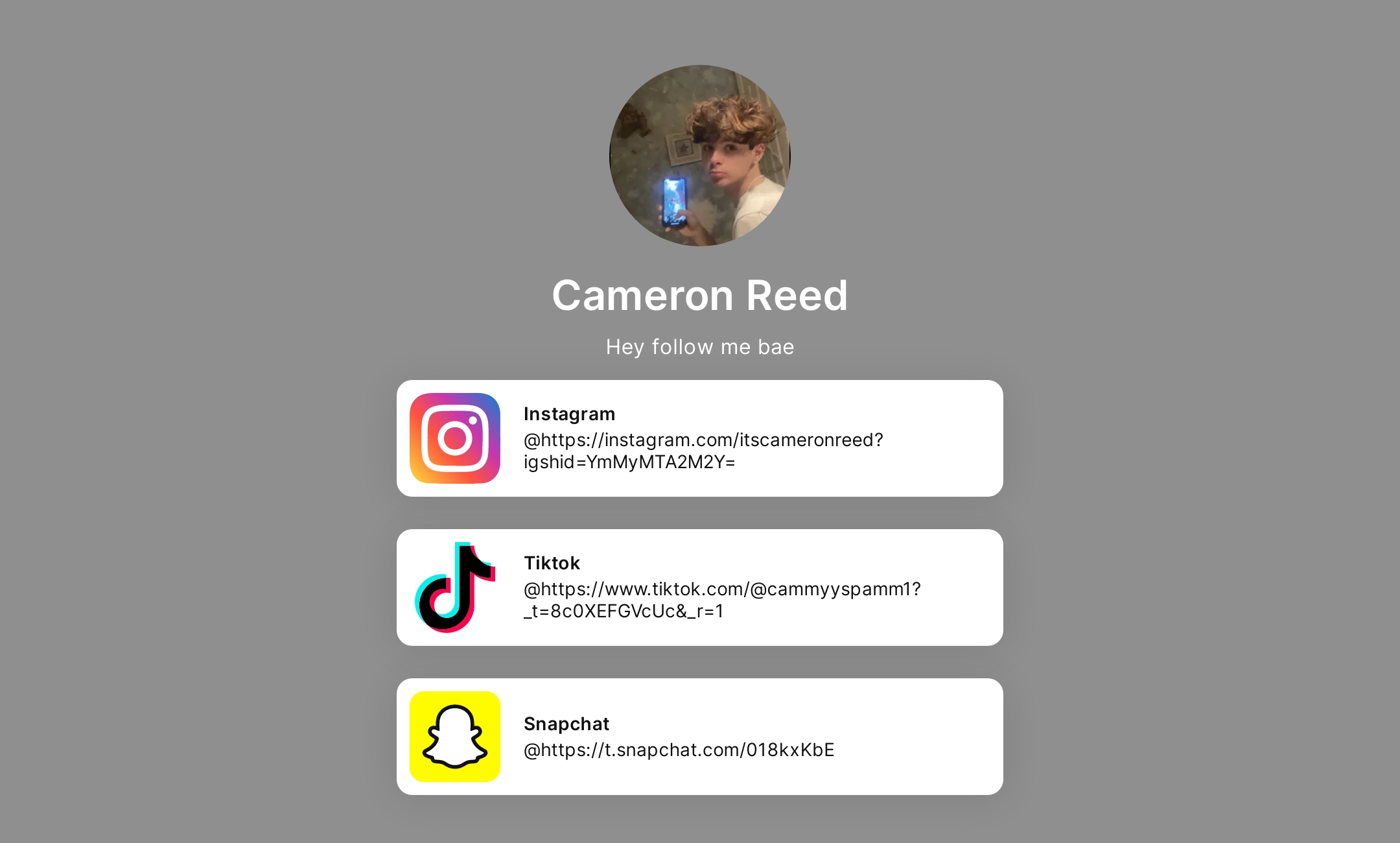 Cameron Reed's Flowpage