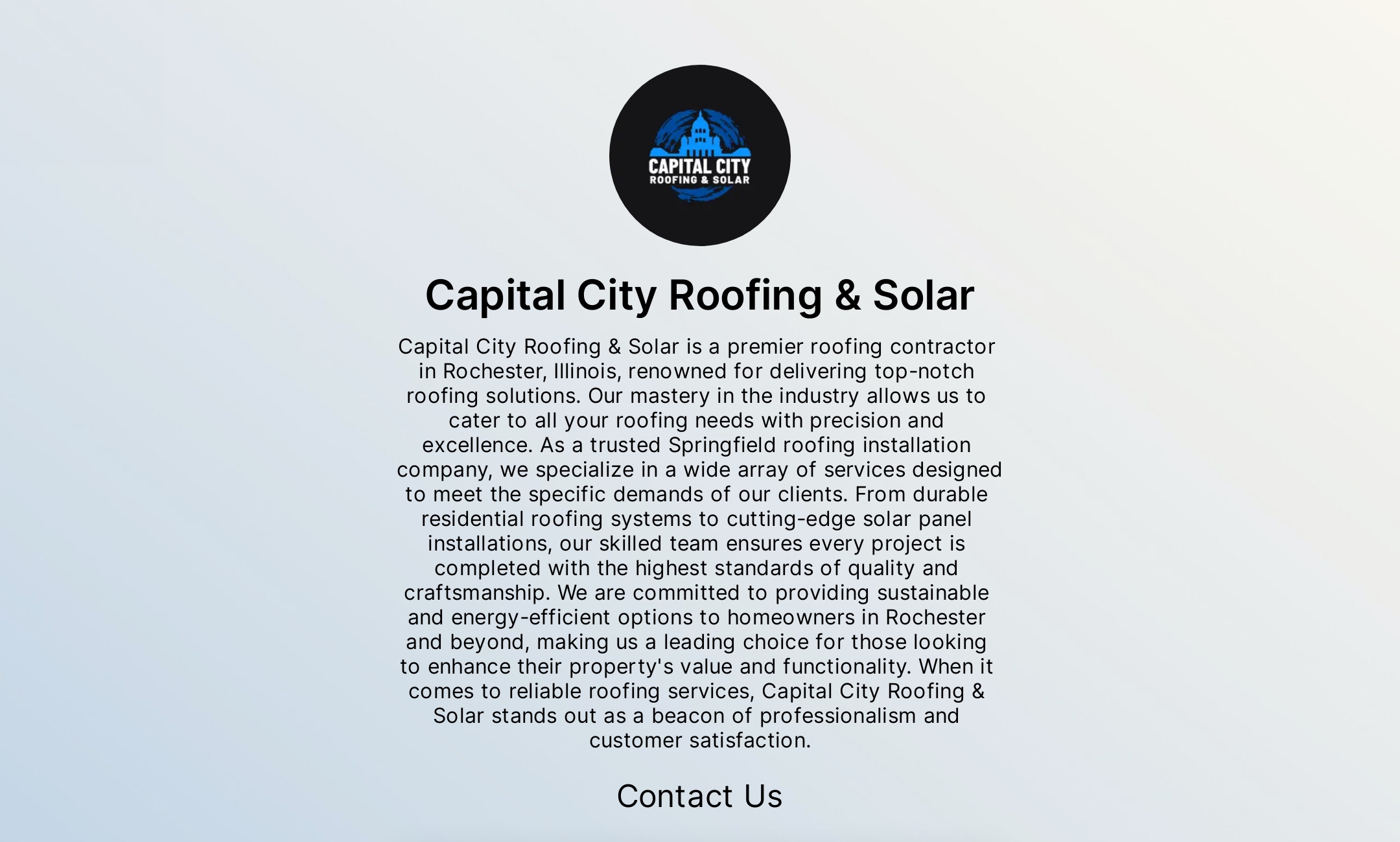 Capital City Roofing & Solar's Flowpage