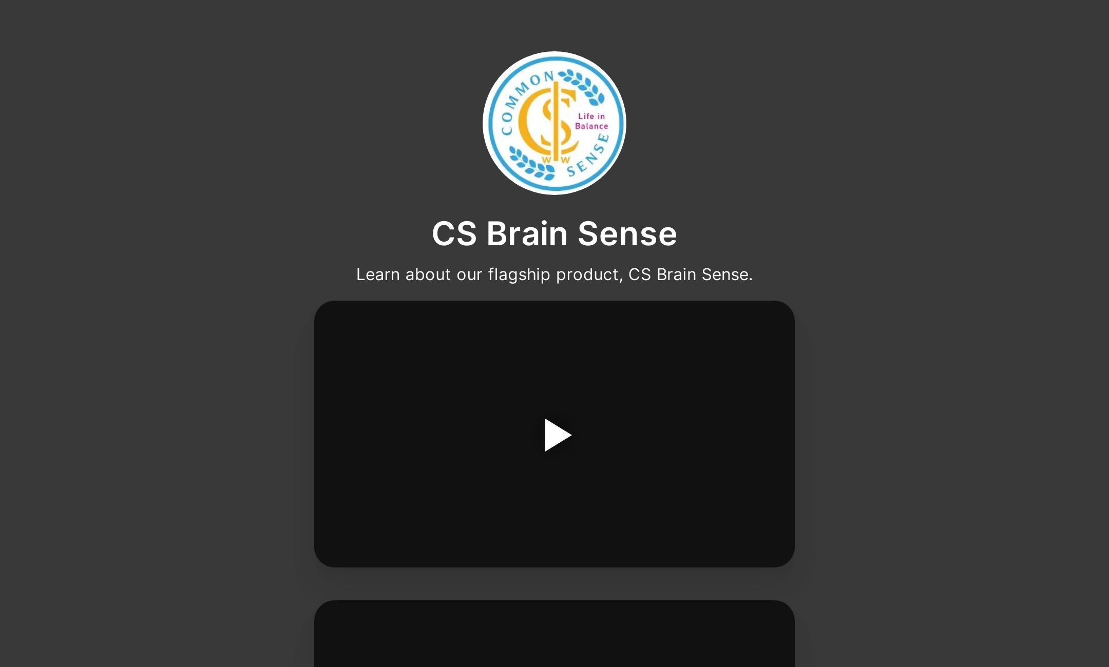 CS Brain Sense's Flowpage