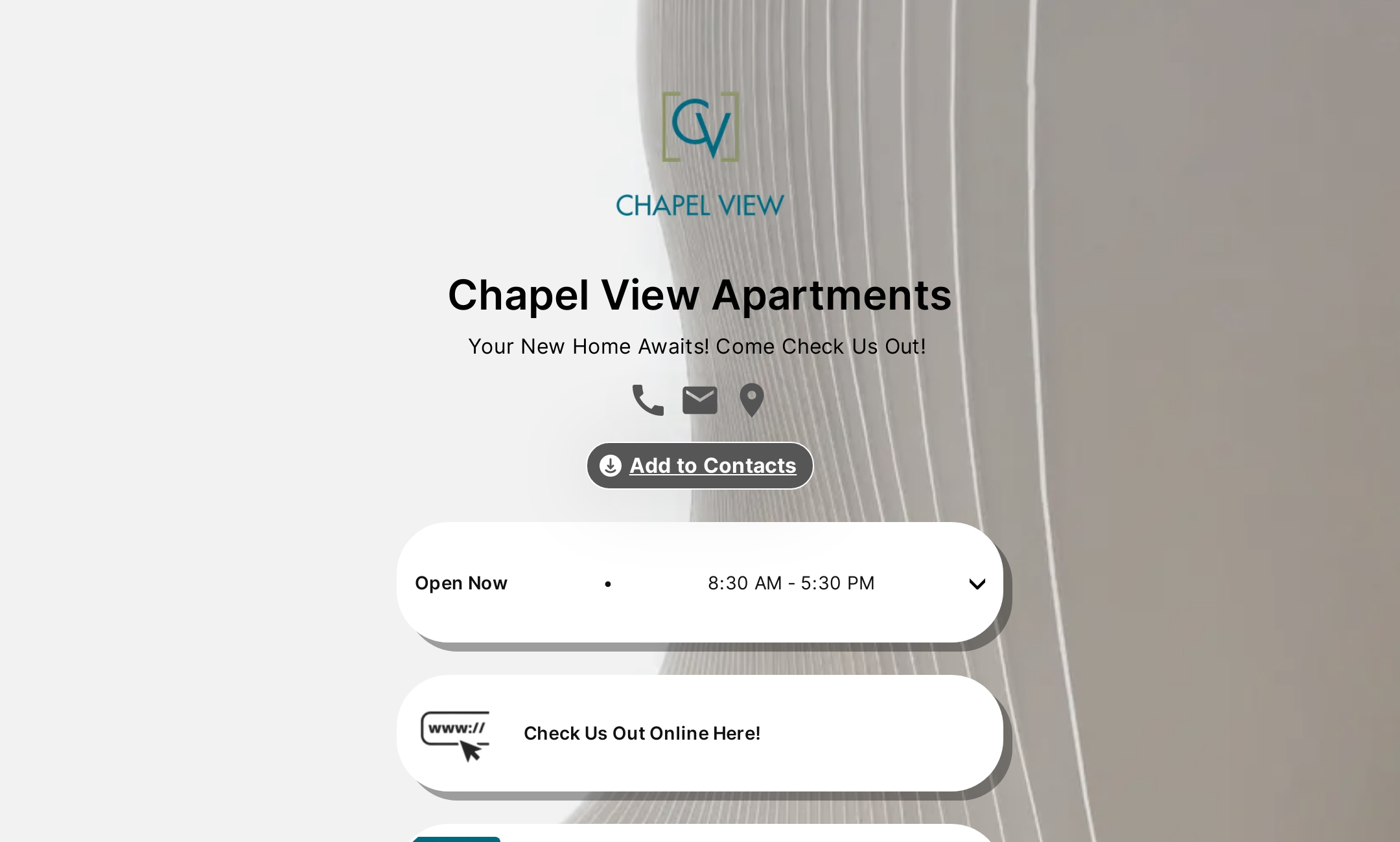 Chapel View Apartments' Flowpage