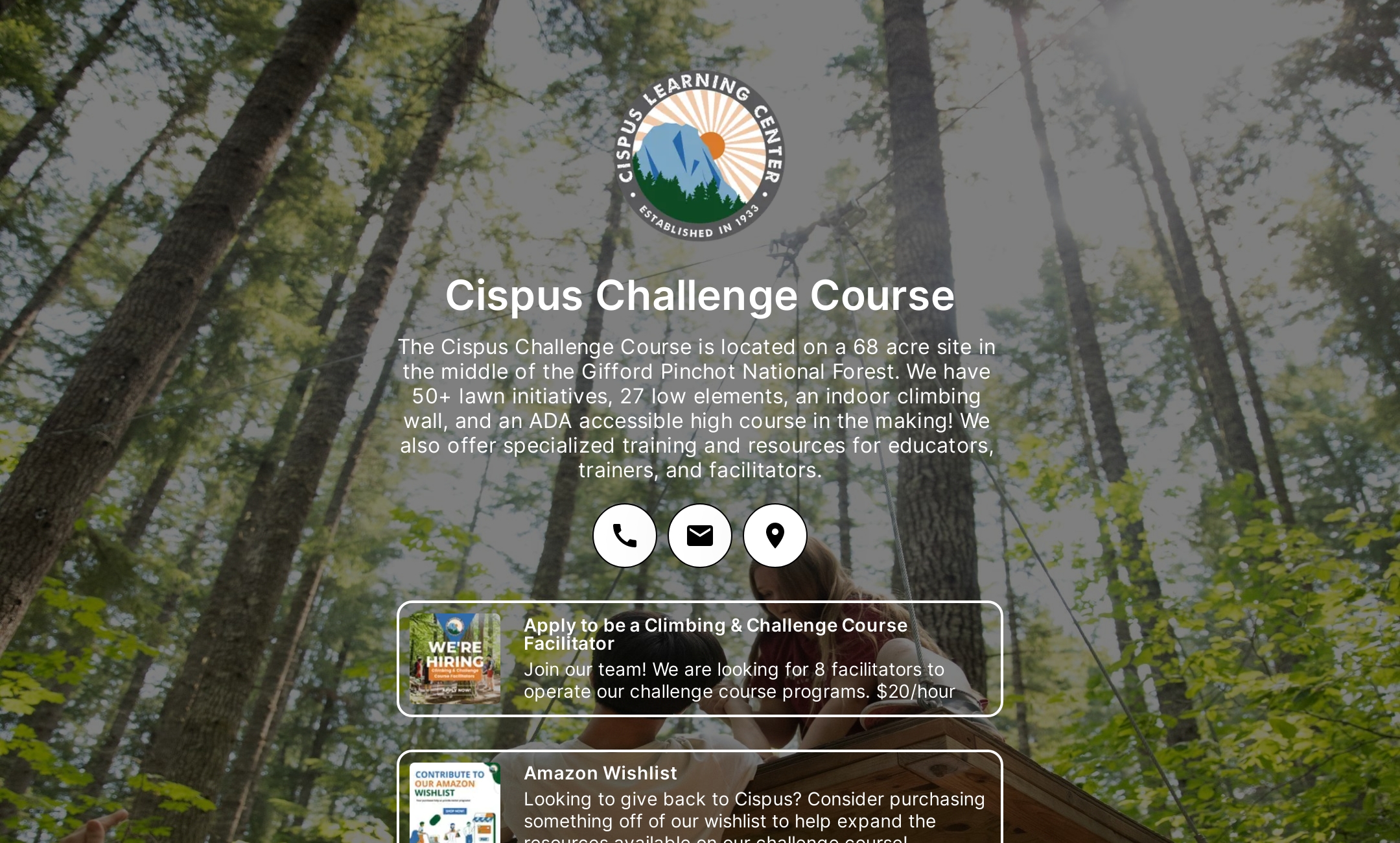 Cispus Challenge Course's Flowpage