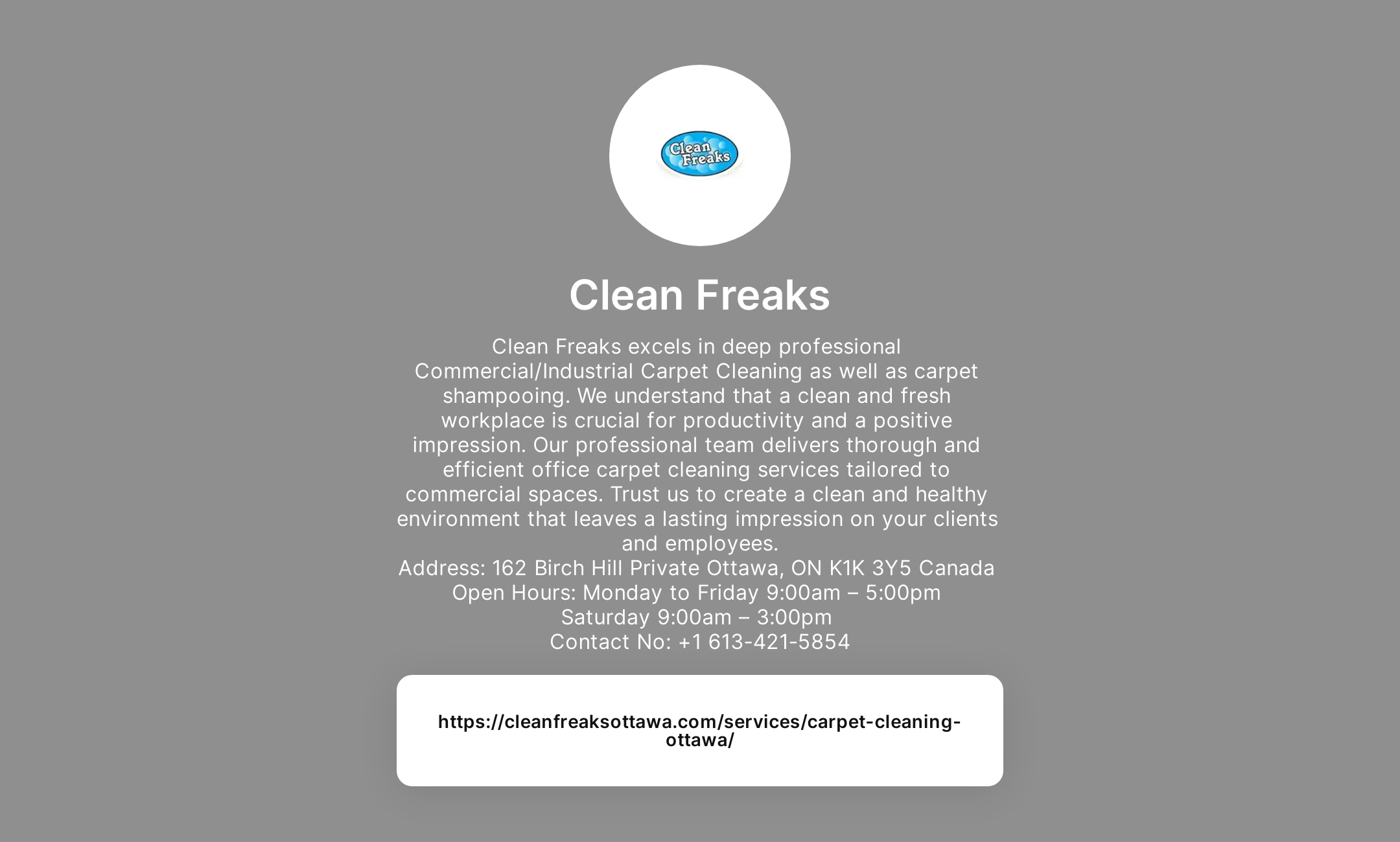 Clean Freaks' Flowpage