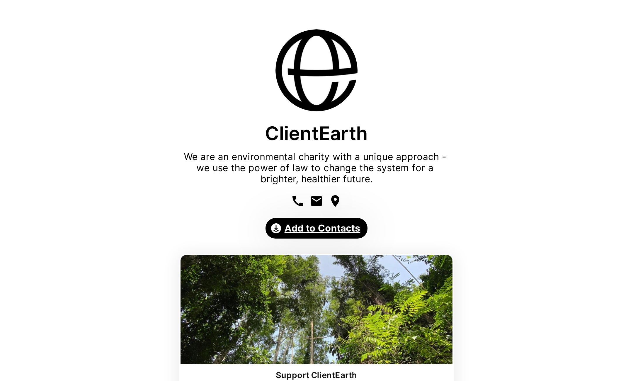 ClientEarth's Flowpage