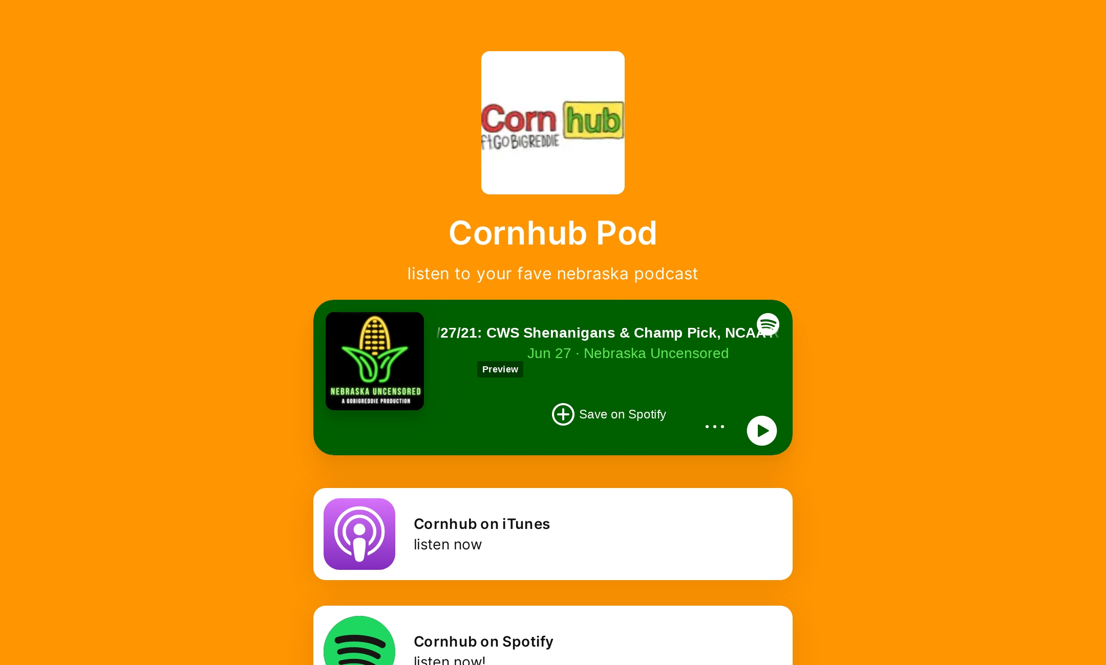 Cornhub Pod's Flowpage