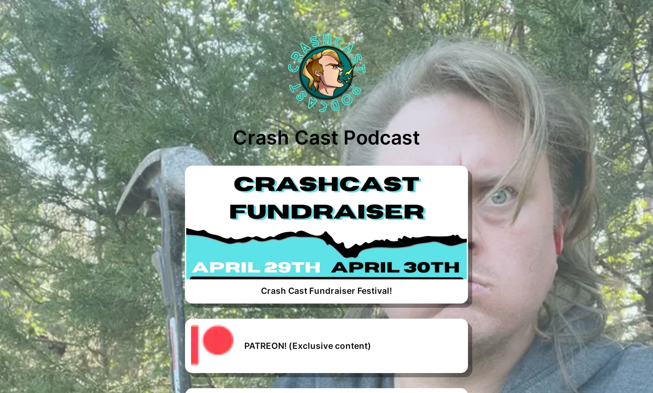 Crash Cast Podcast's Flowpage