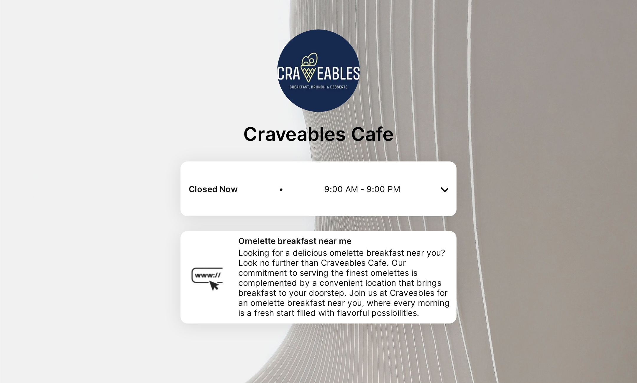 Craveables Cafe's Flowpage