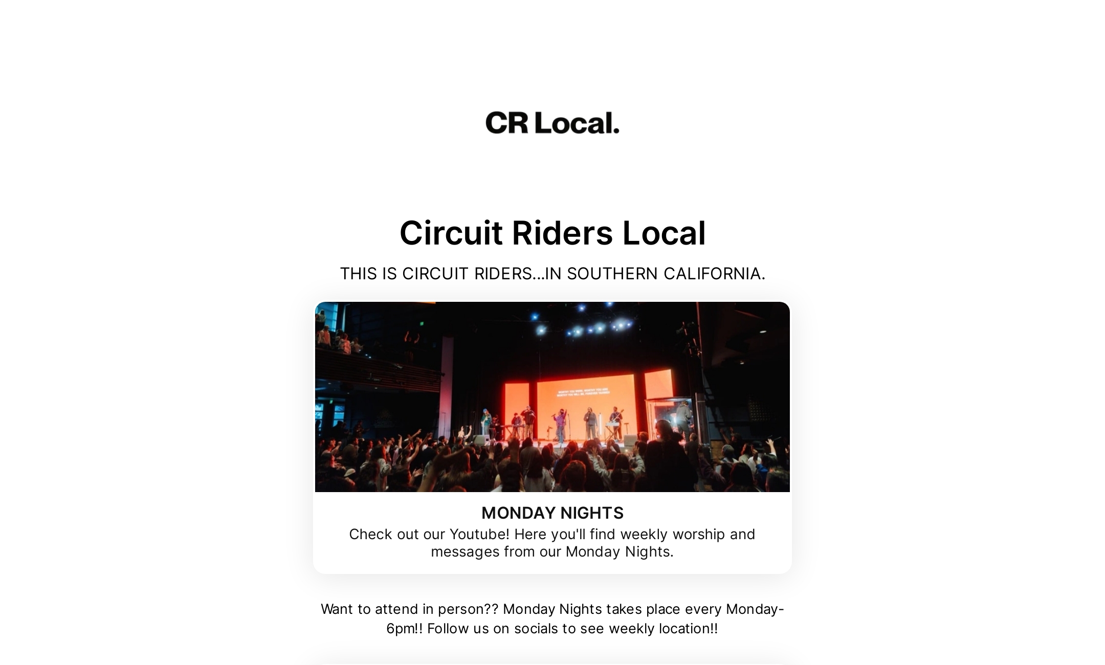 Circuit Riders Local's Flowpage