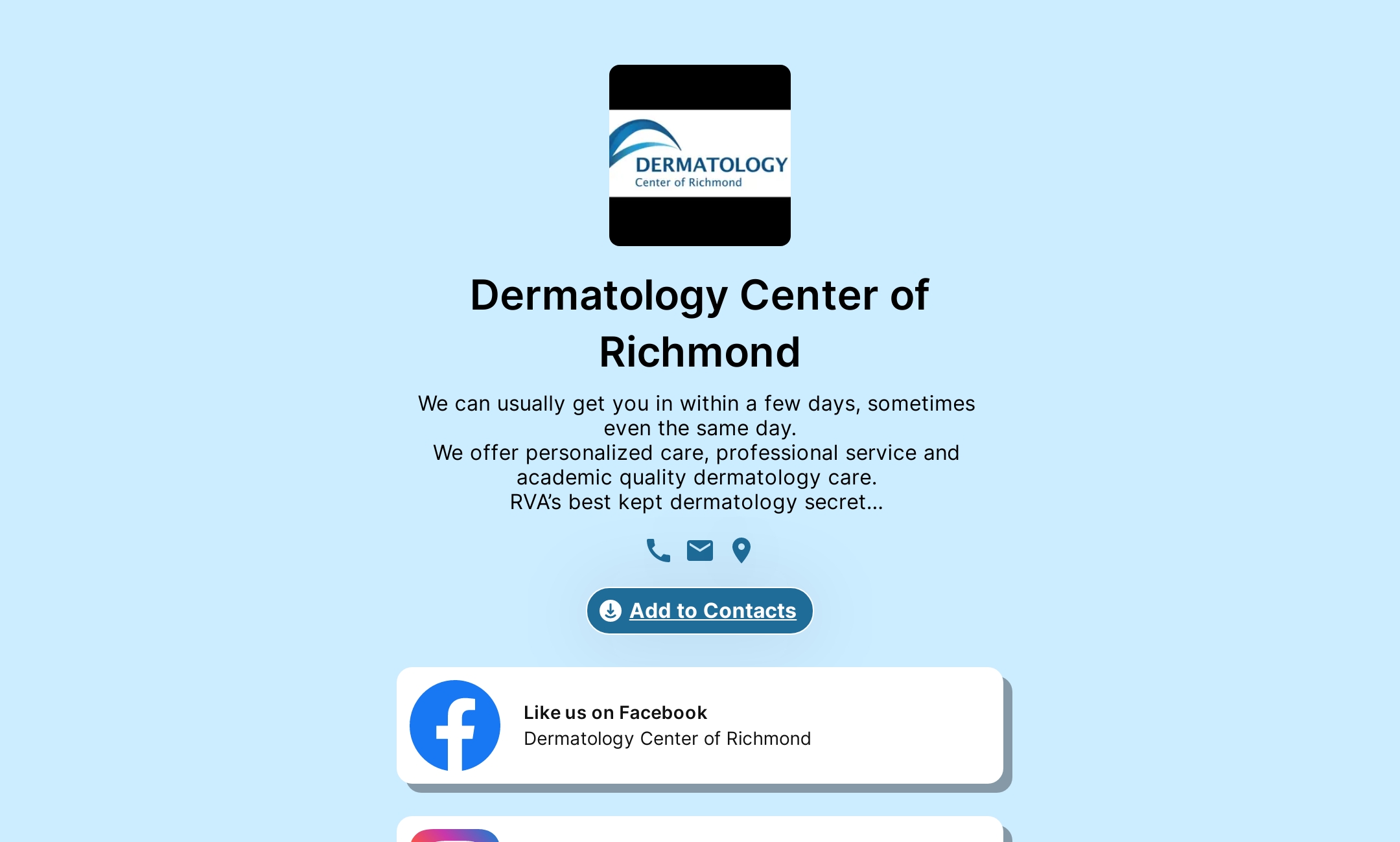 Dermatology Center of Richmond's Flowpage