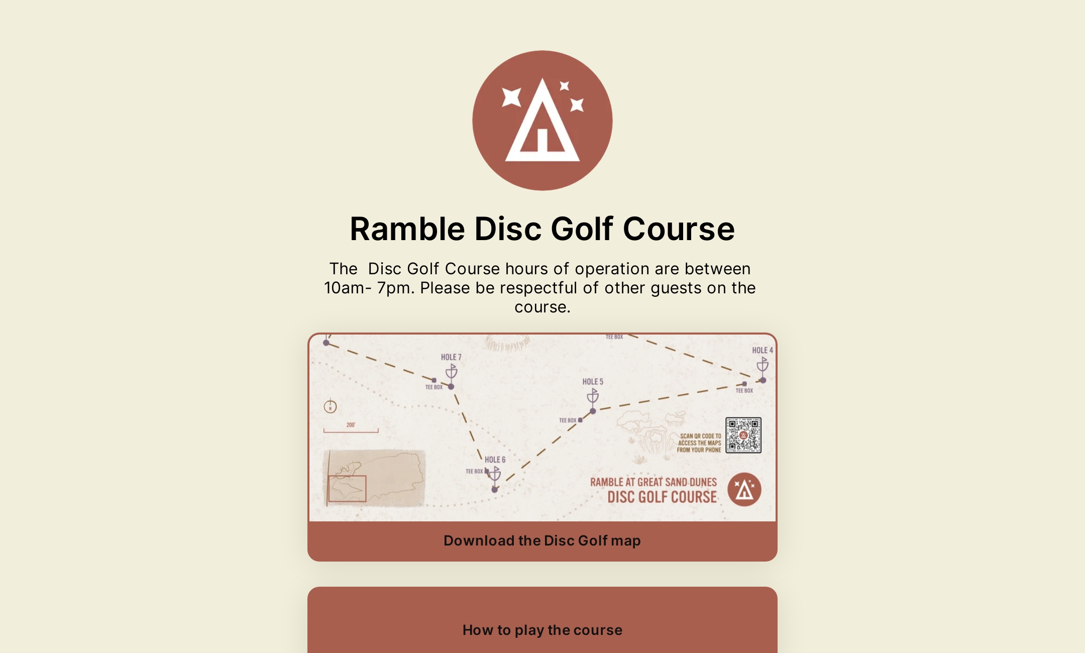 Ramble Disc Golf Course 's Flowpage