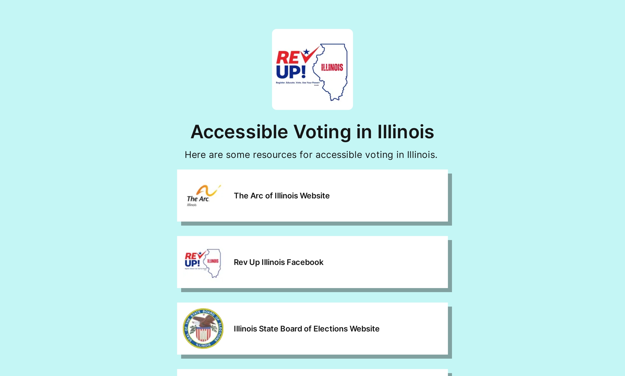 Accessible Voting in Illinois 's Flowpage