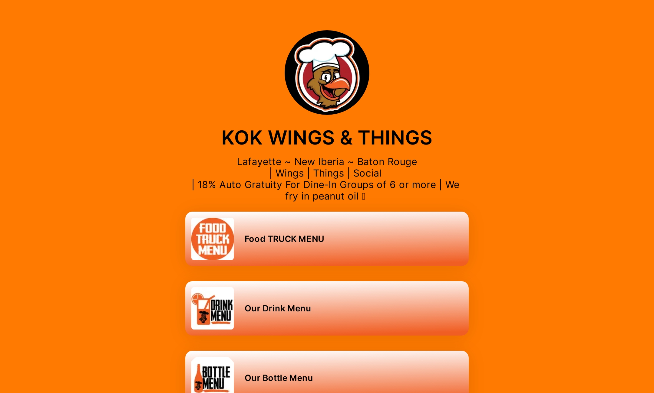 KOK WINGS & THINGS's Flowpage