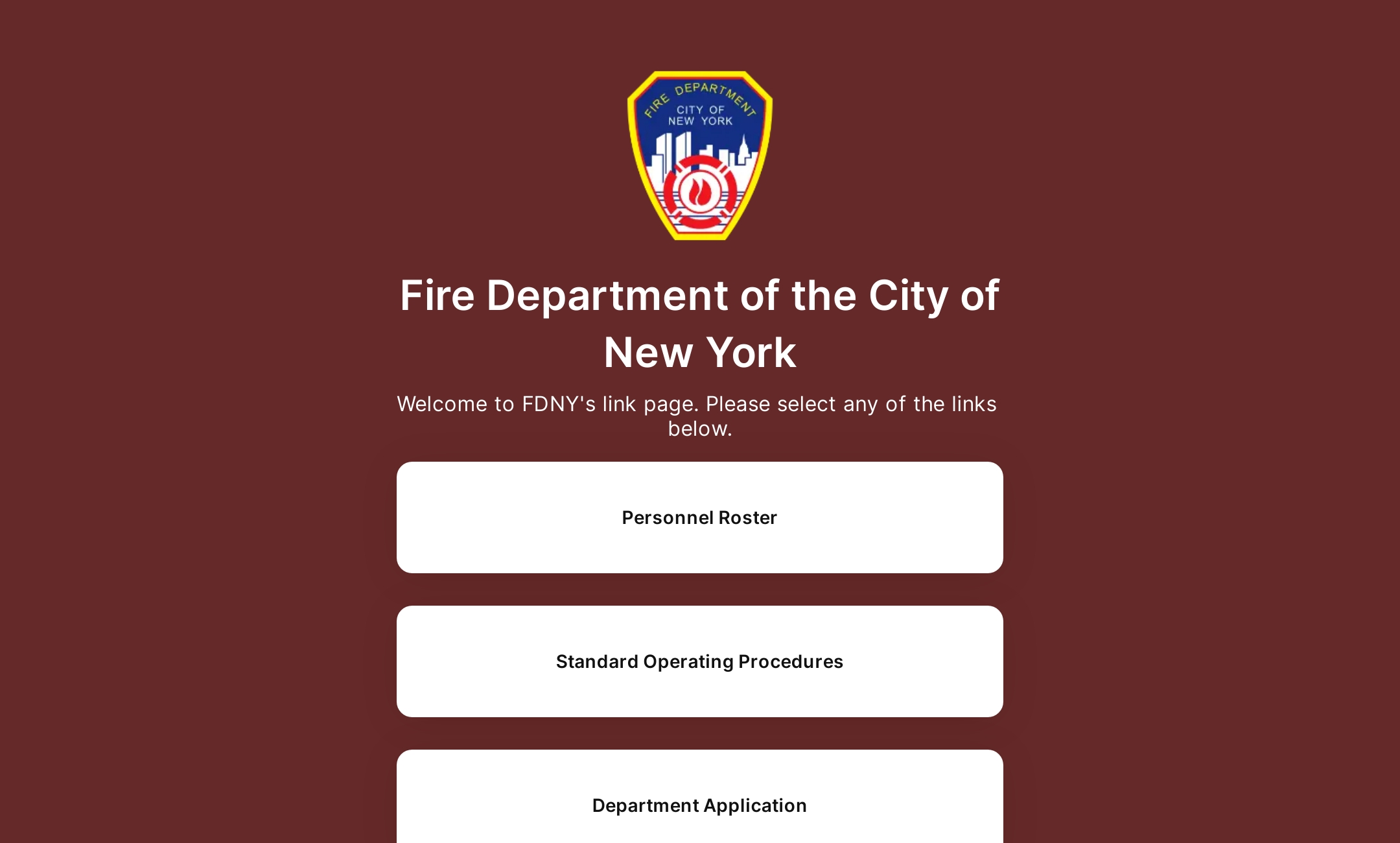 Fire Department of the City of New York's Flowpage