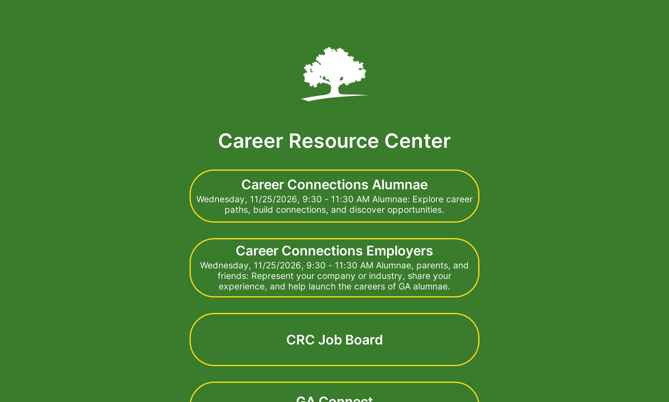 Career Resource Center's Flowpage