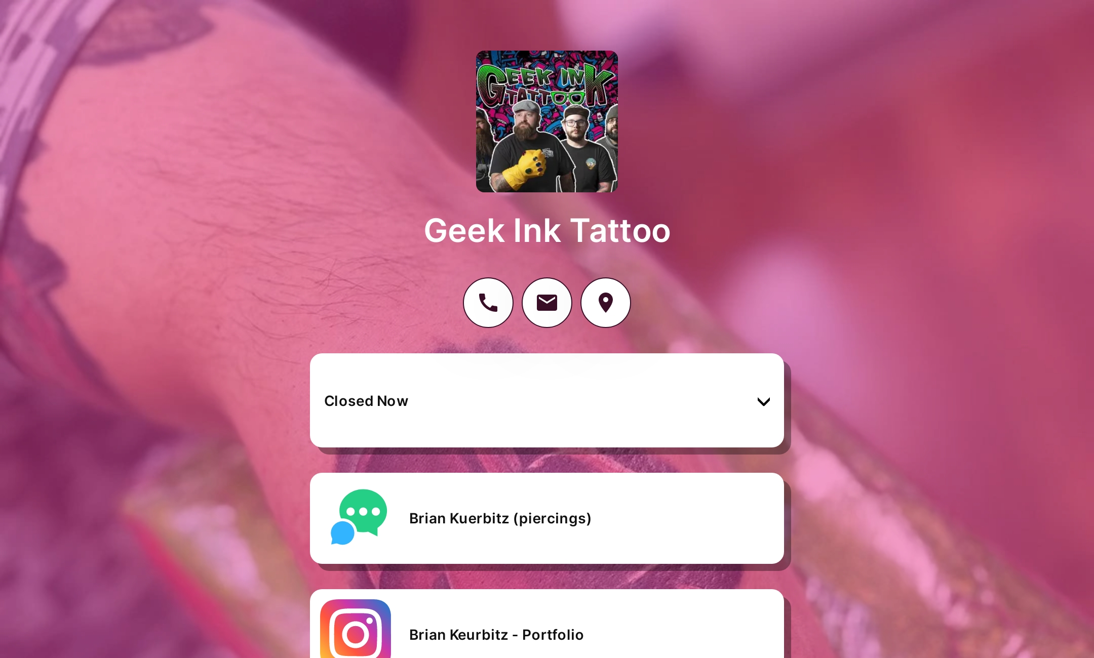 Geek Ink Tattoo
