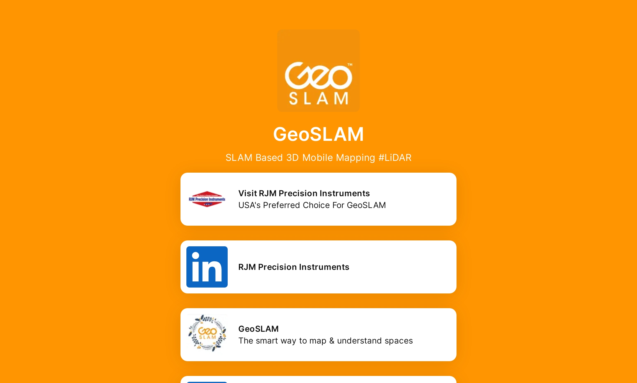 GeoSLAM's Flowpage