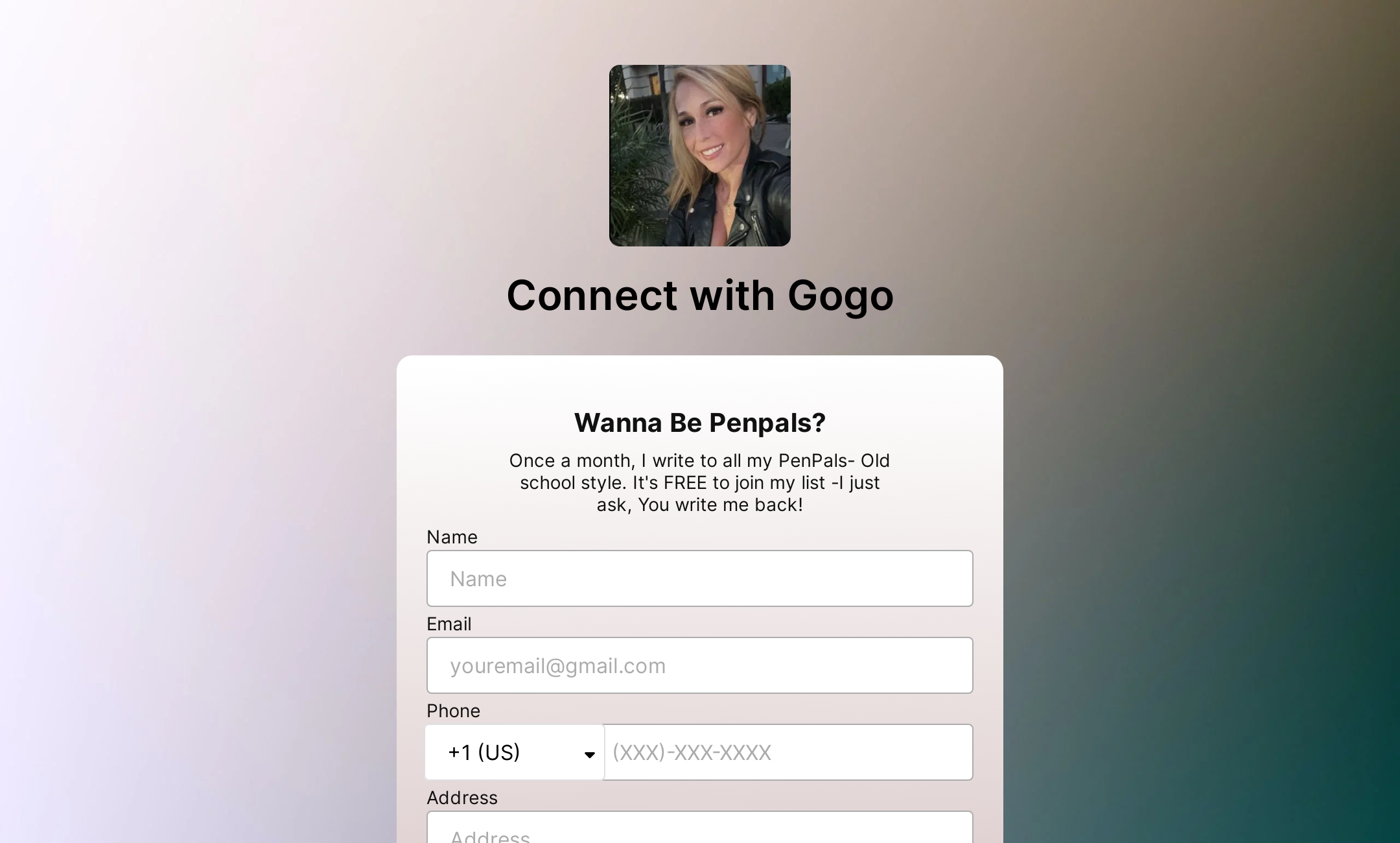 Connect with Gogo's Flowpage
