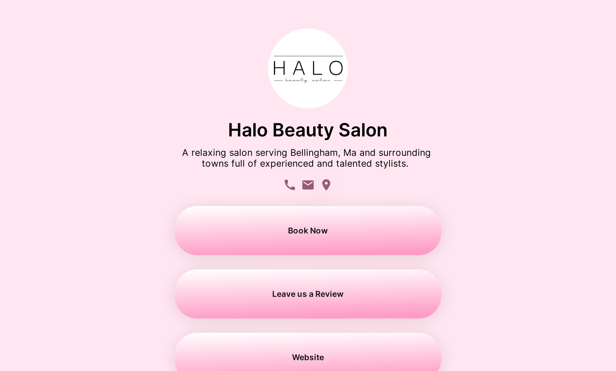 Halo Beauty Salon's Flowpage