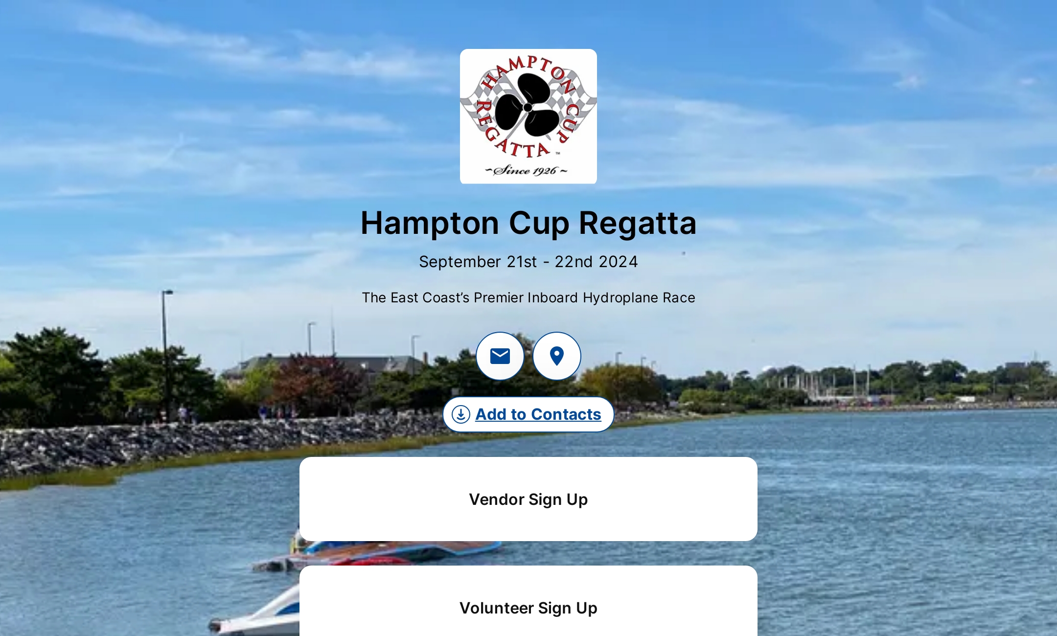 Hampton Cup Regatta's Flowpage