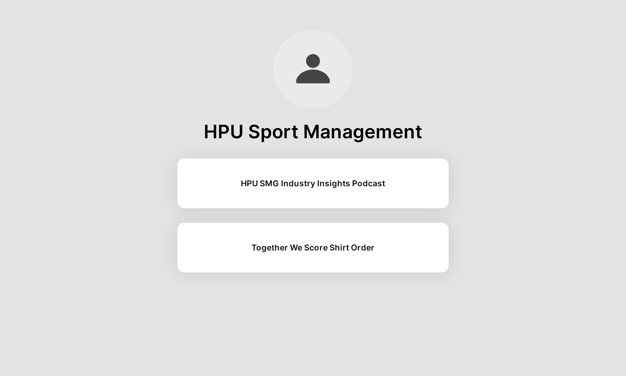 HPU Sport Management's Flowpage