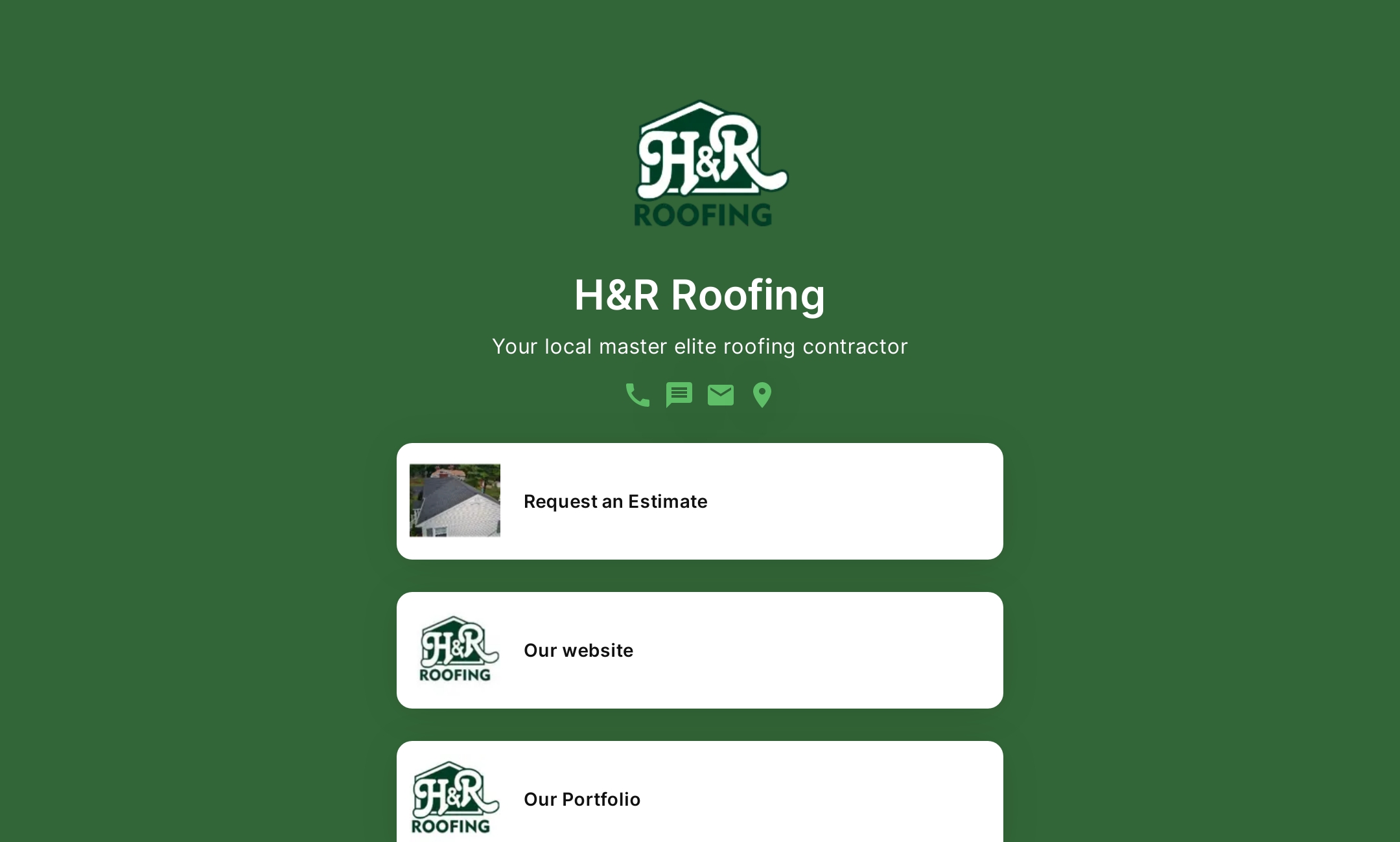 H&R Roofing's Flowpage