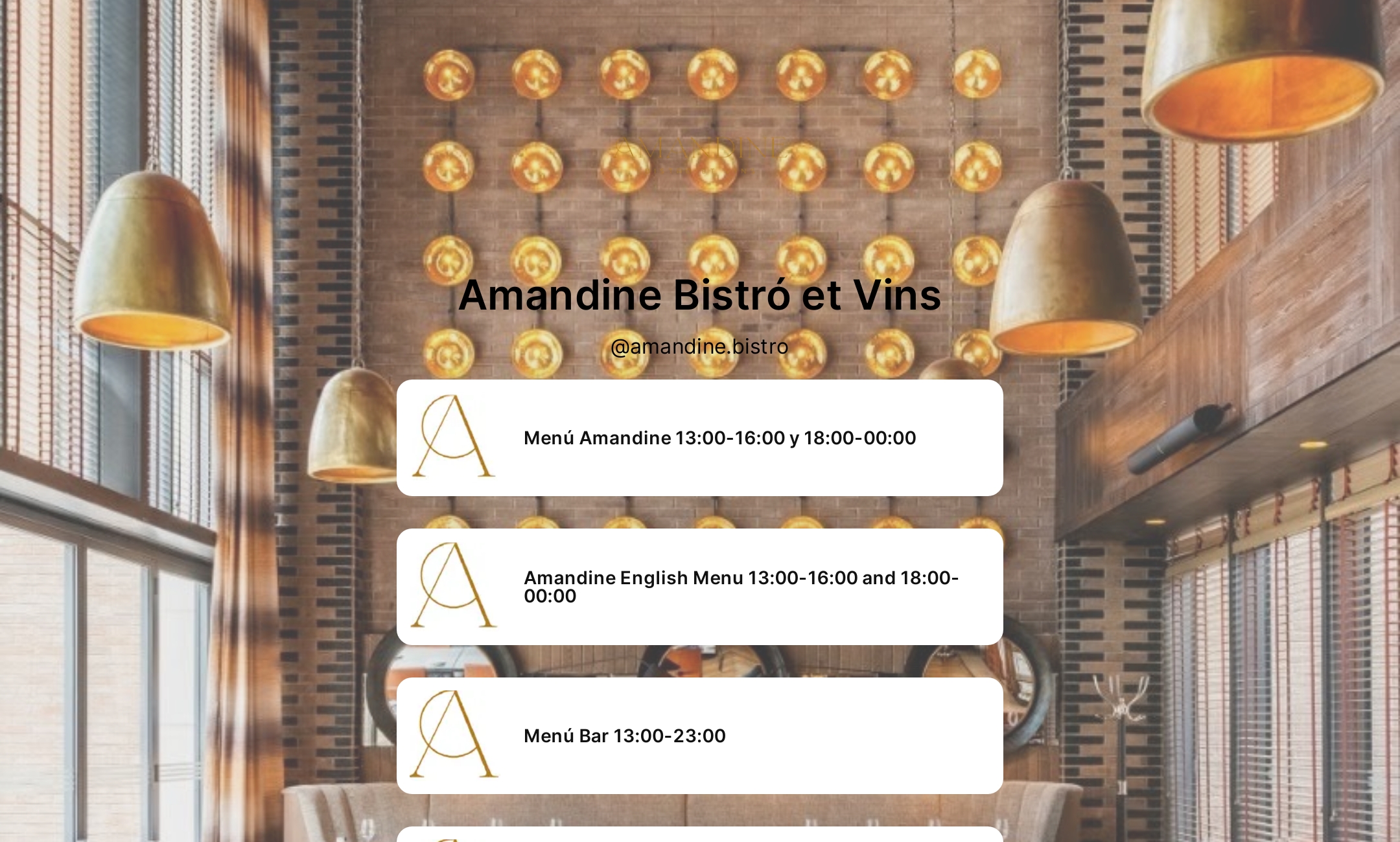 Amandine Bistró et Vins' Flowpage