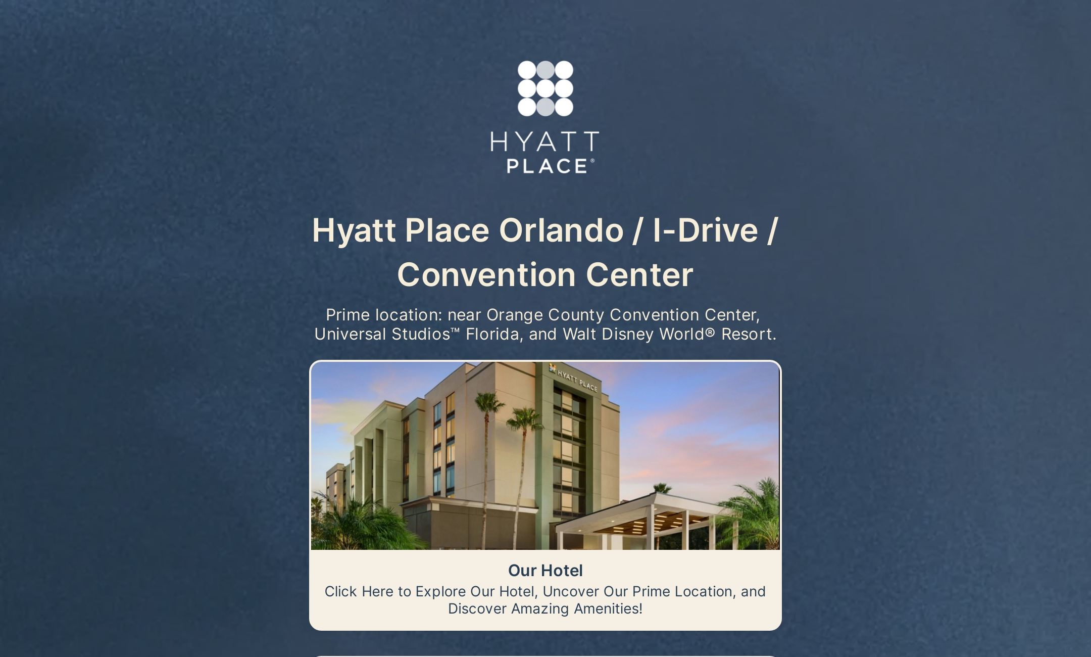 Hyatt Place Orlando / I-Drive / Convention Center's Flowpage