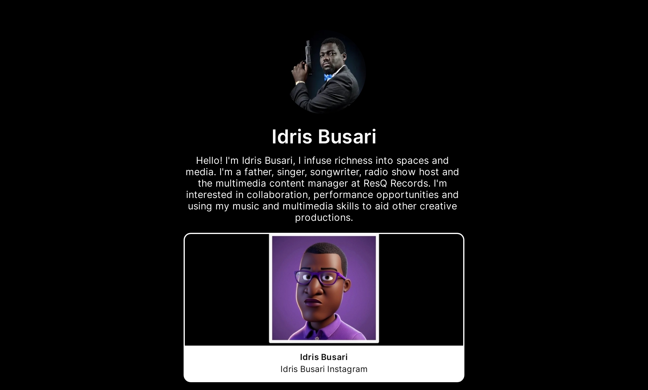 Idris Busari - Official Flowcode Page