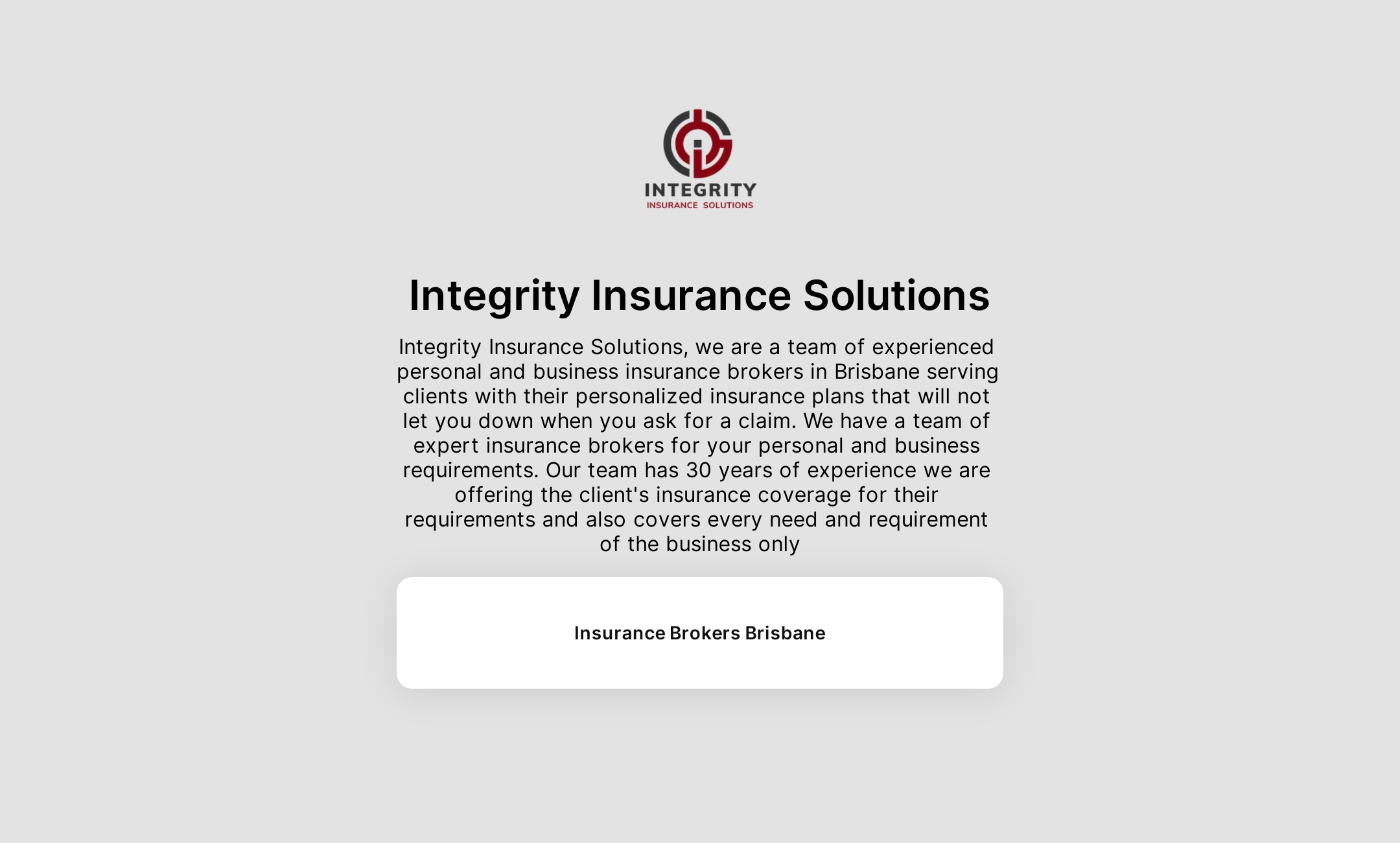 Integrity Insurance Solutions' Flowpage