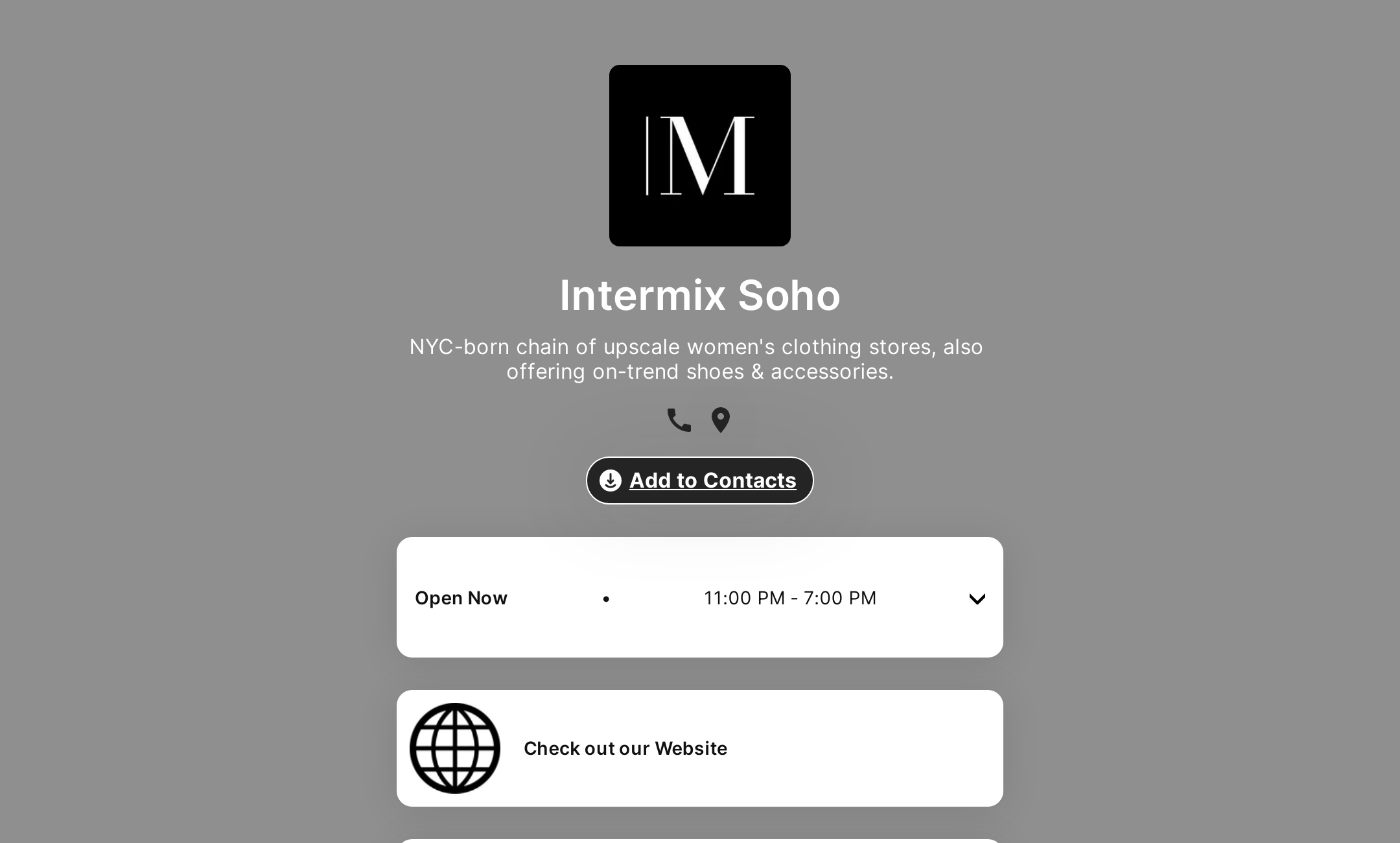 Intermix Soho's Flowpage