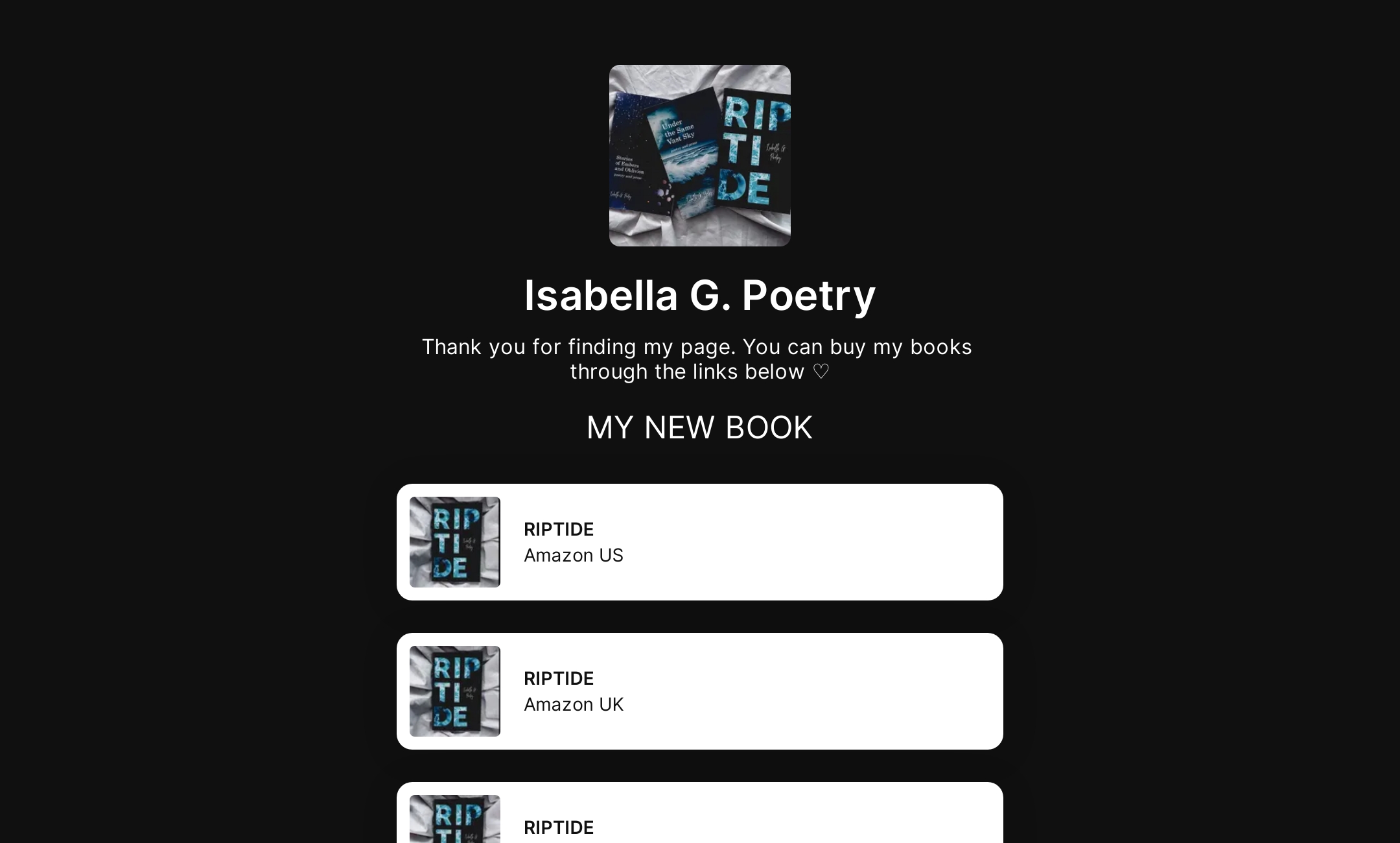 Isabella G. Poetry's Flowpage