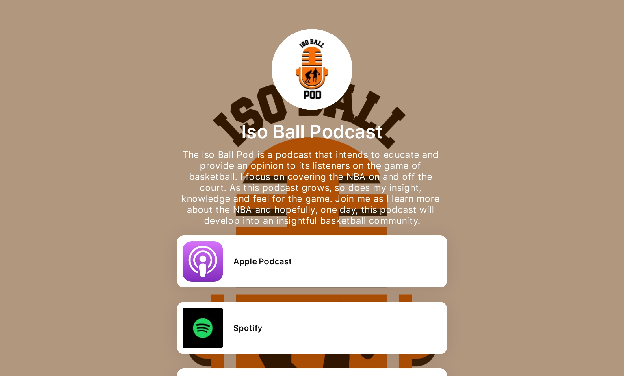 Iso Ball Podcast's Flowpage
