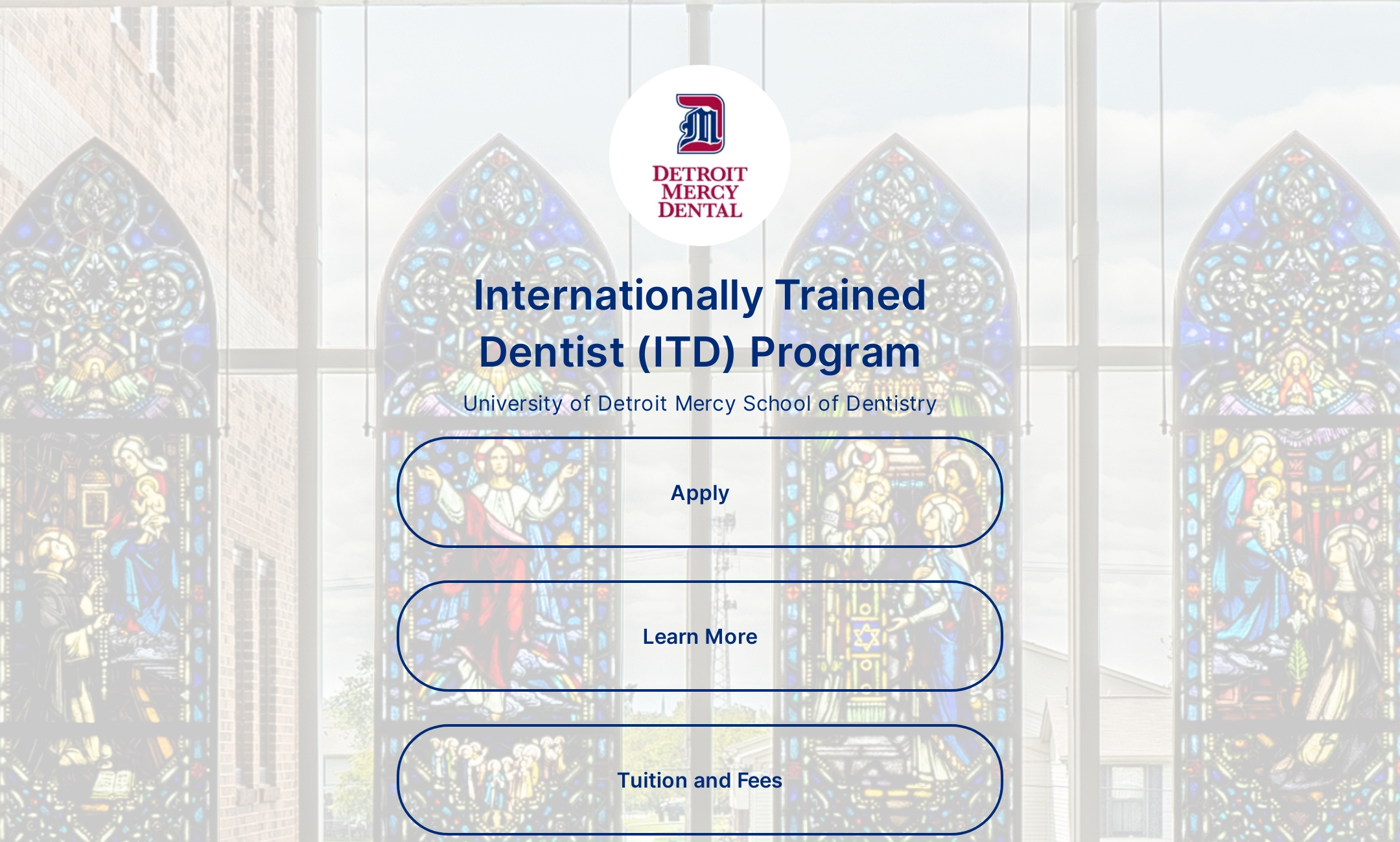 Internationally Trained Dentist (ITD) Program's Flowpage
