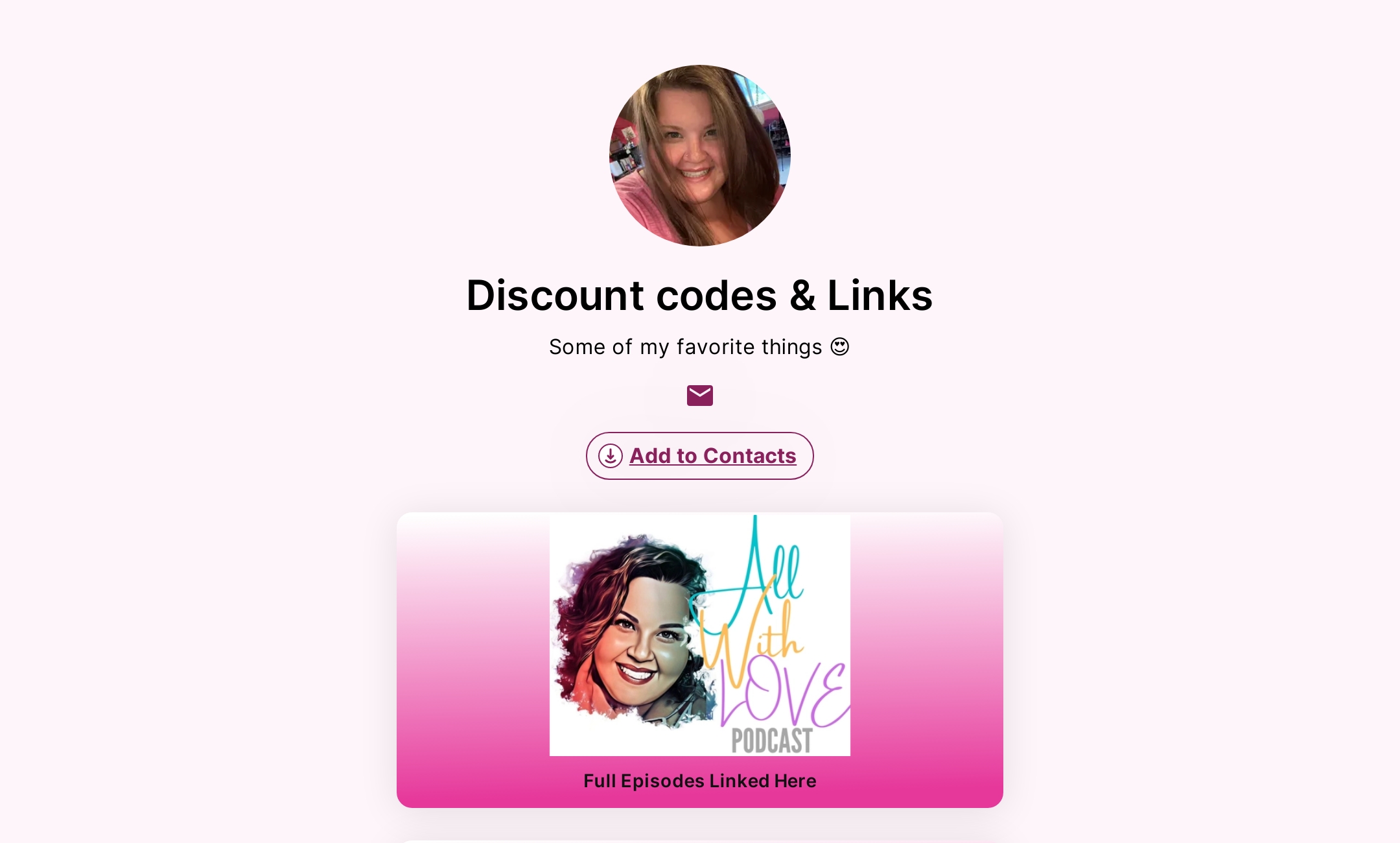 Discount codes & Links' Flowpage