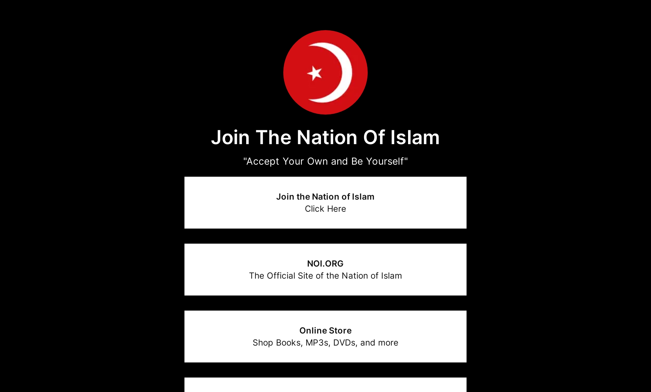 Join The Nation Of Islam's Flowpage