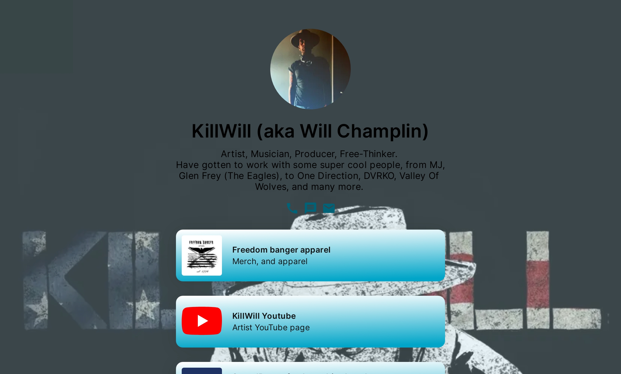 KillWill (aka Will Champlin)'s Flowpage