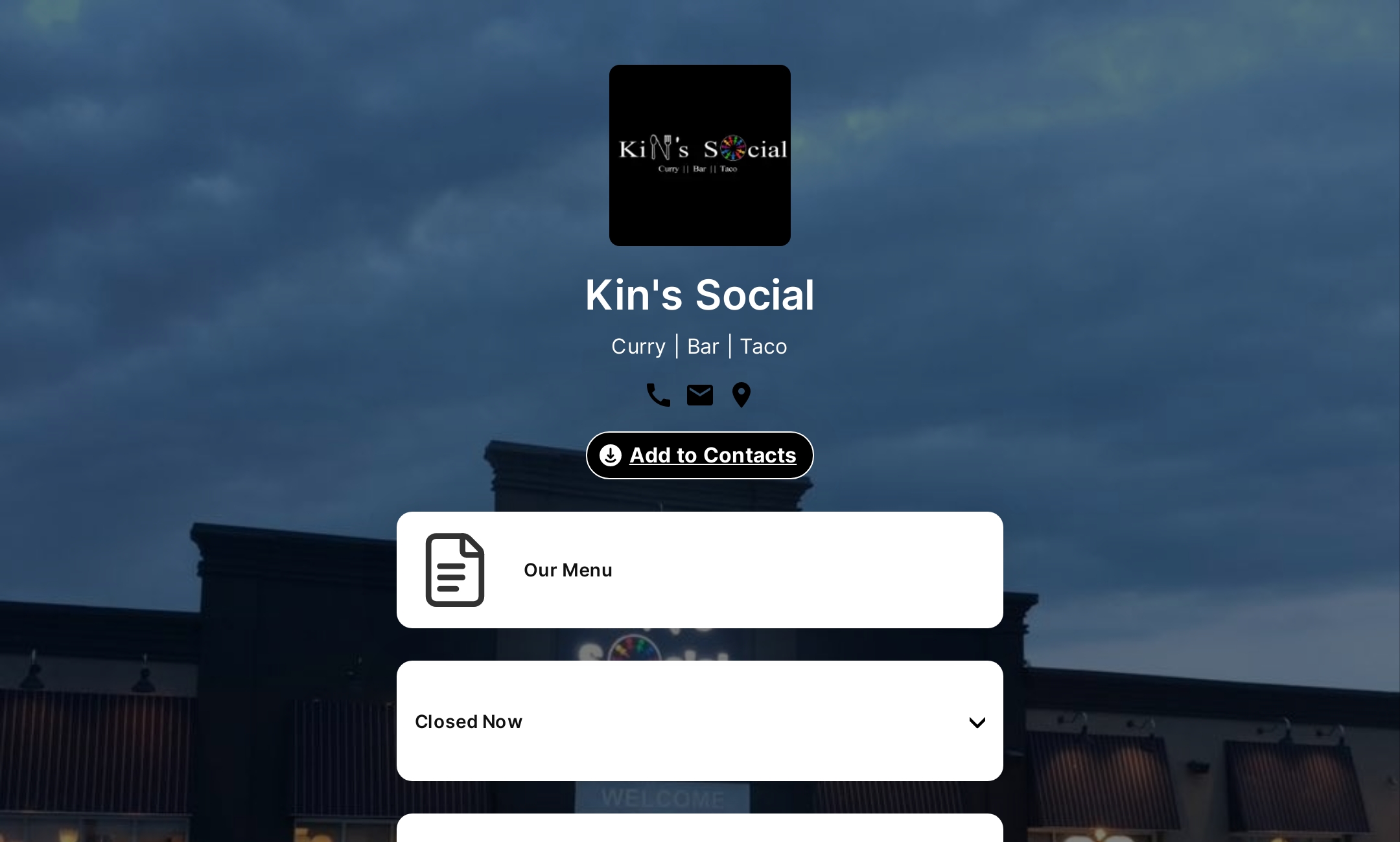Kin's Social's Flowpage