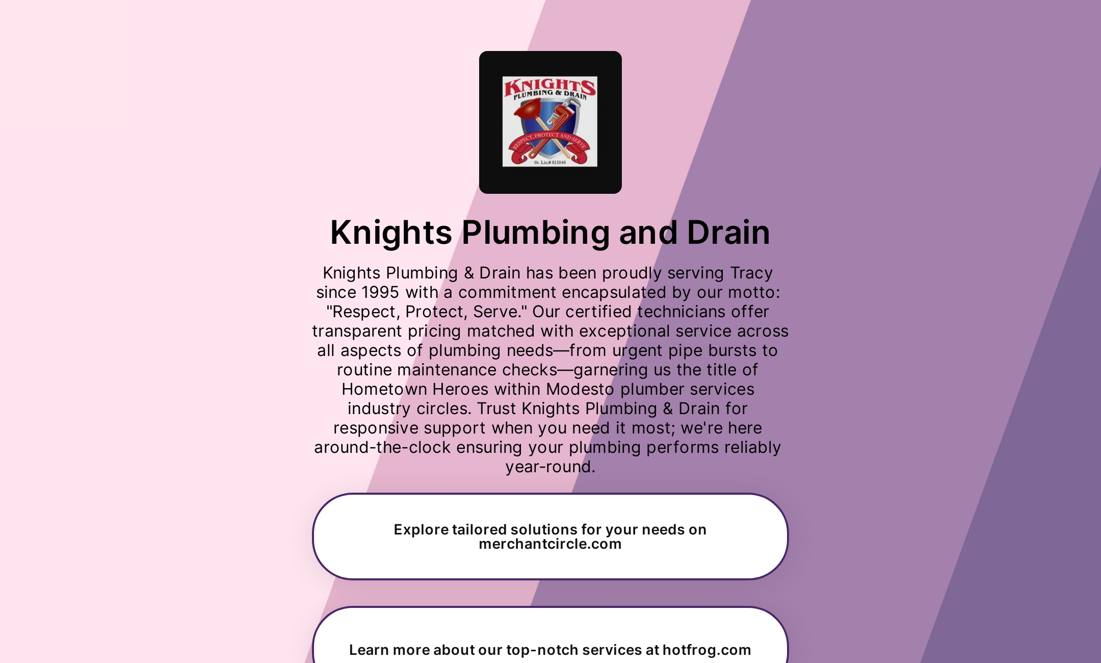 Knights Plumbing and Drain's Flowpage