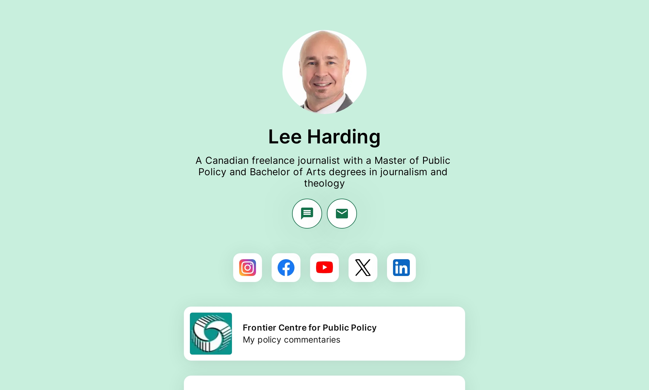 Lee Harding Journalist