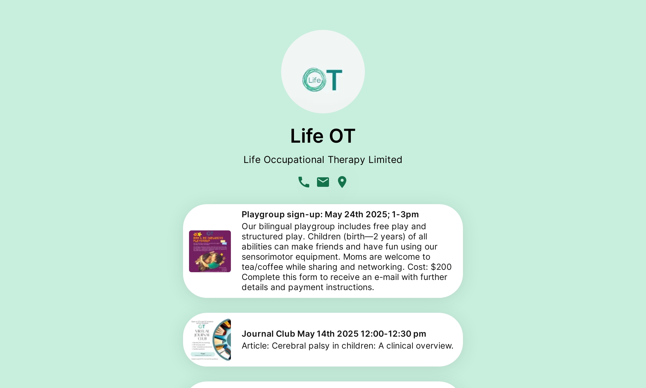 Life OT's Flowpage