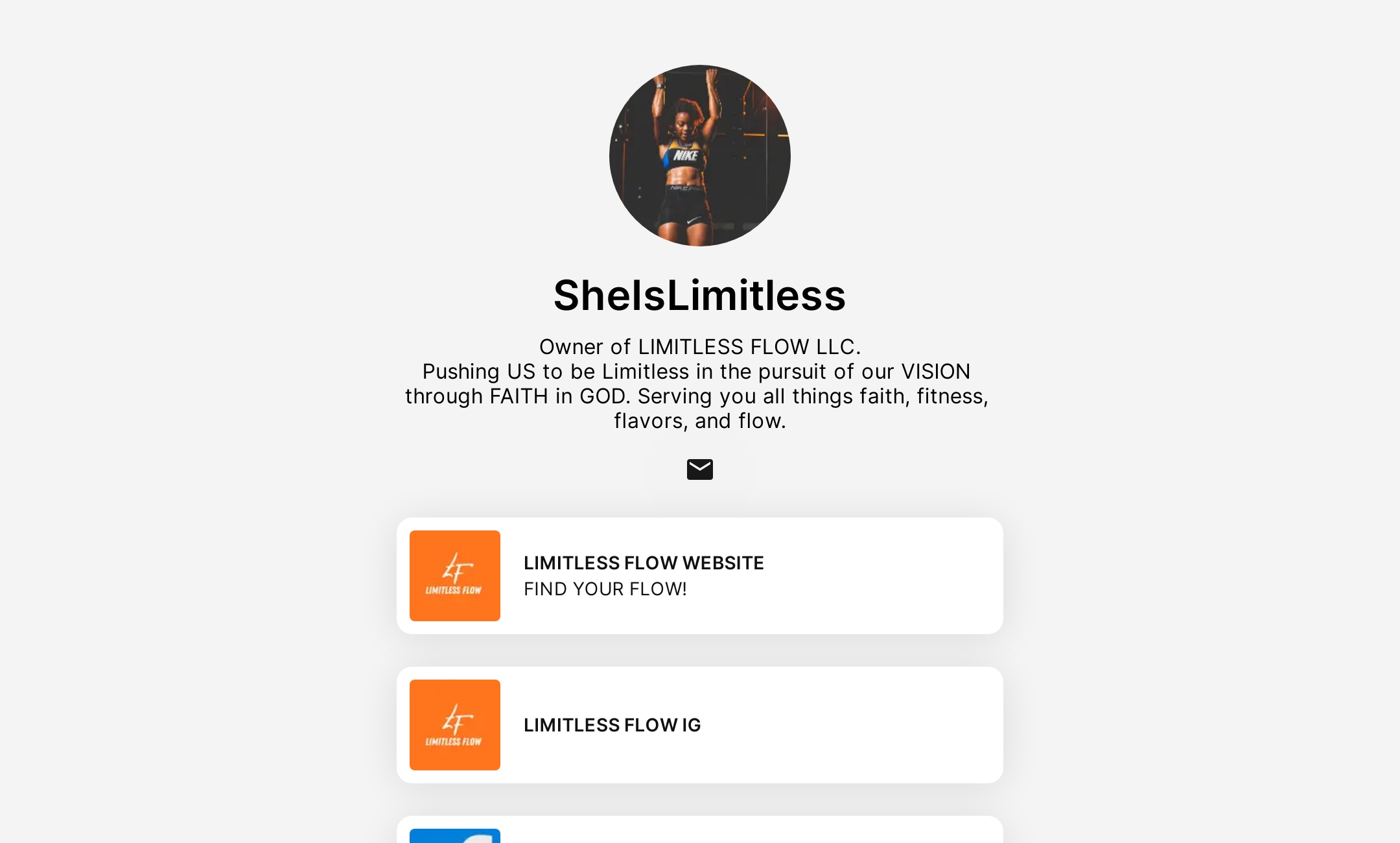 SheIsLimitless' Flowpage