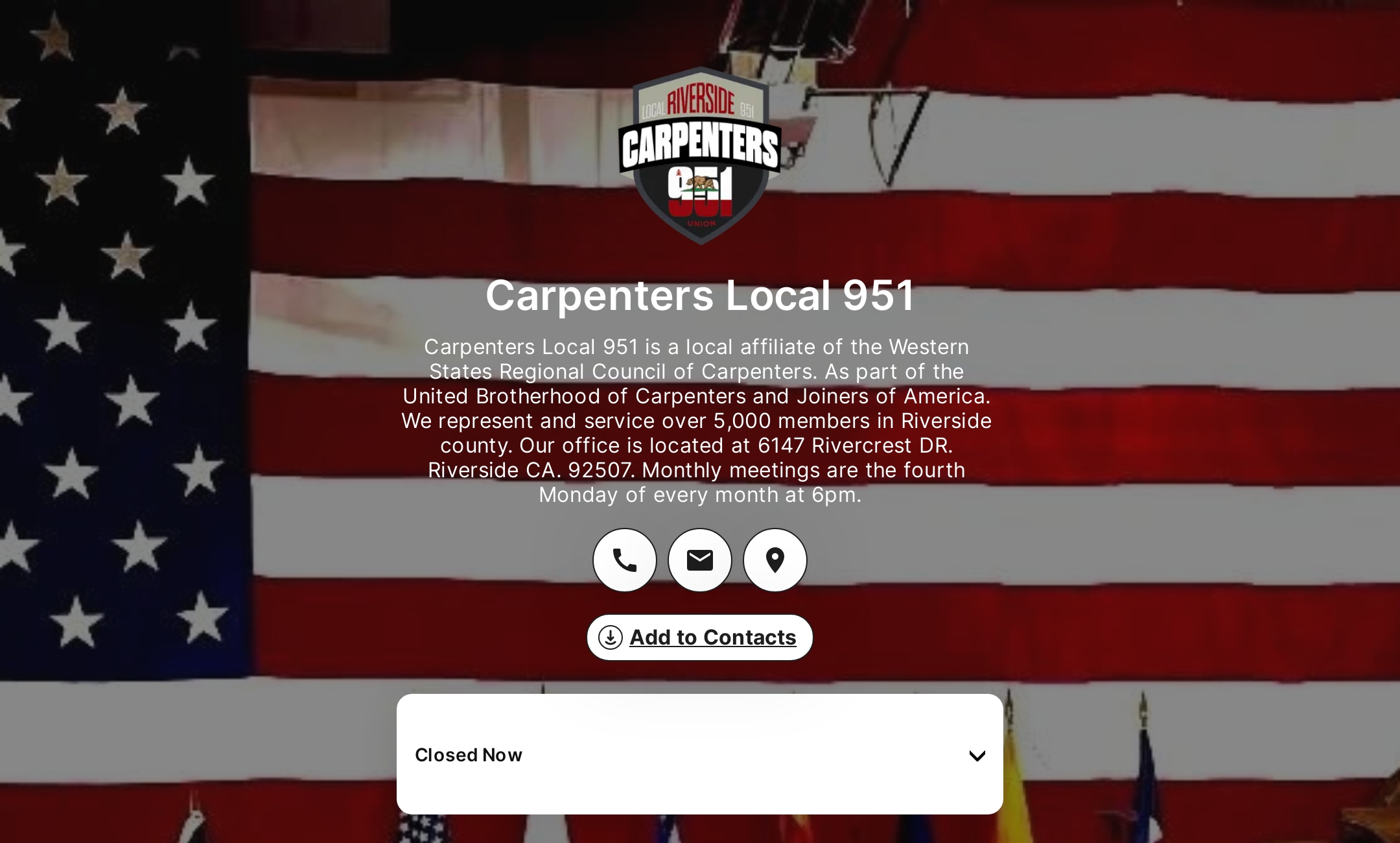 Carpenters Local 951's Flowpage